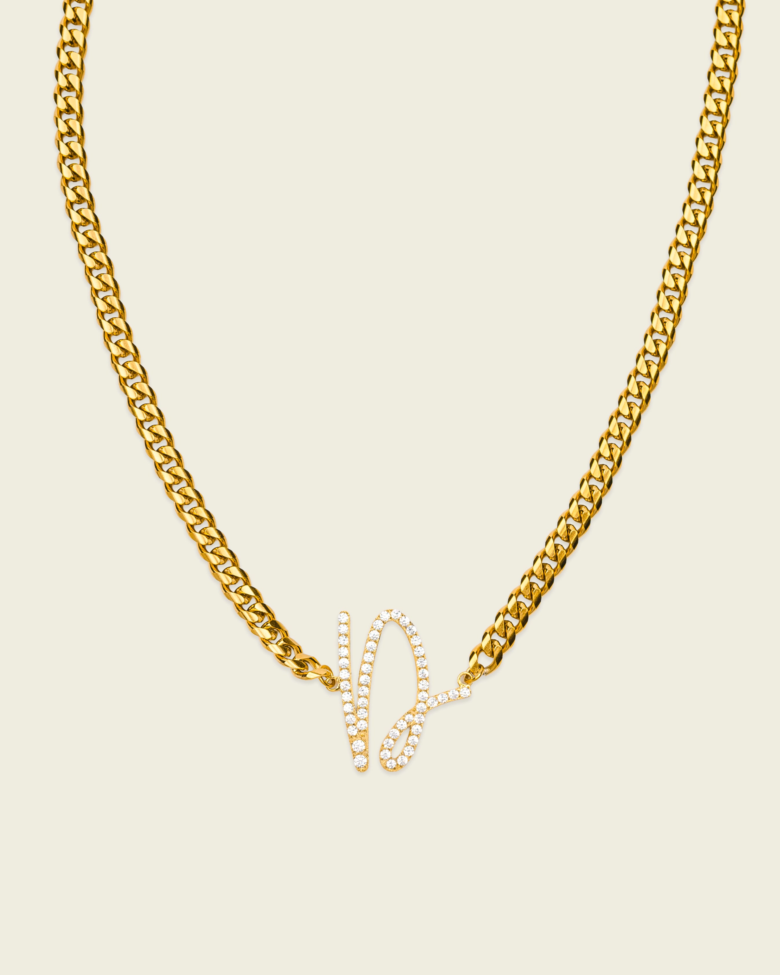 Santa Initial Necklace – WP