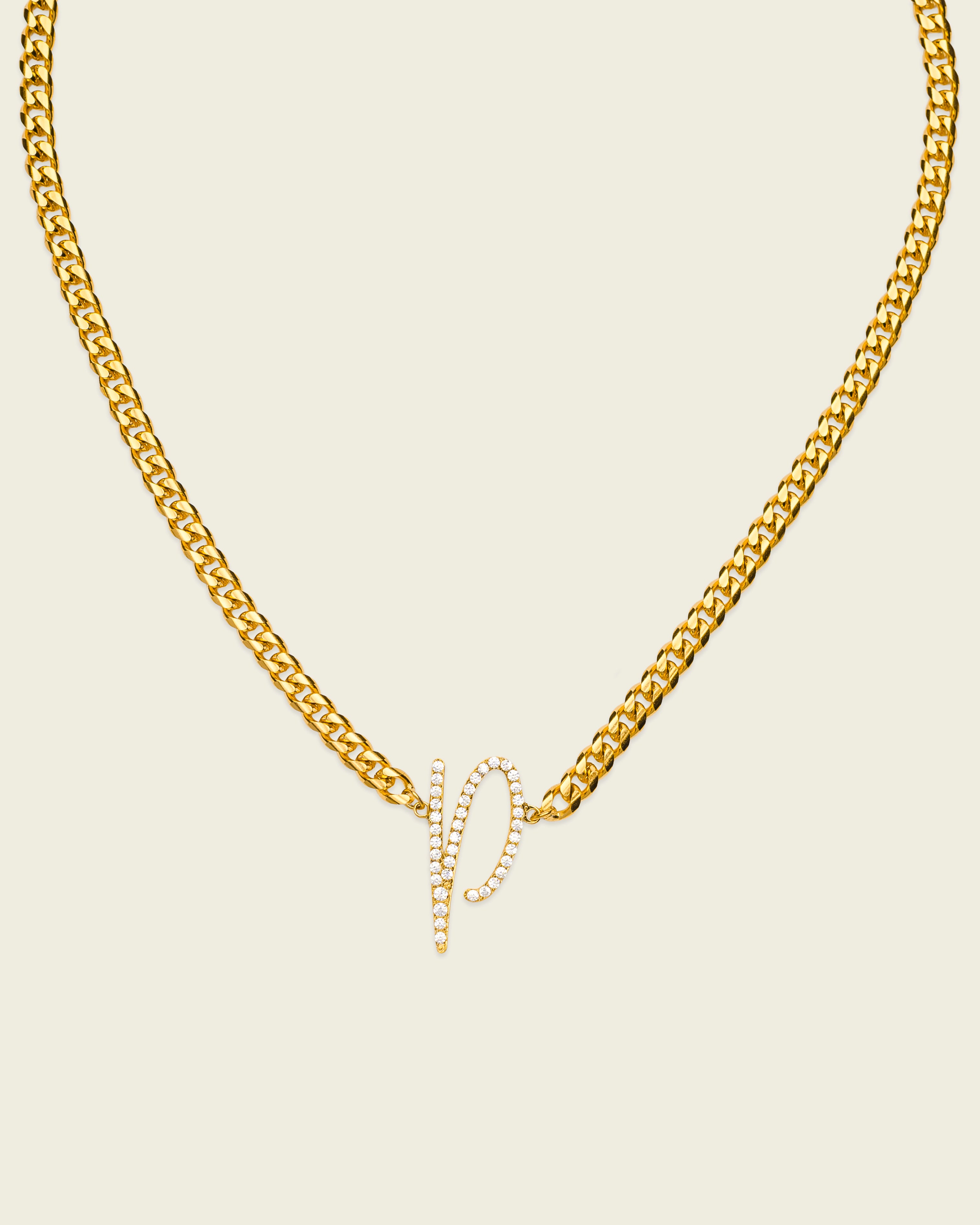 Santa Initial Necklace – WP