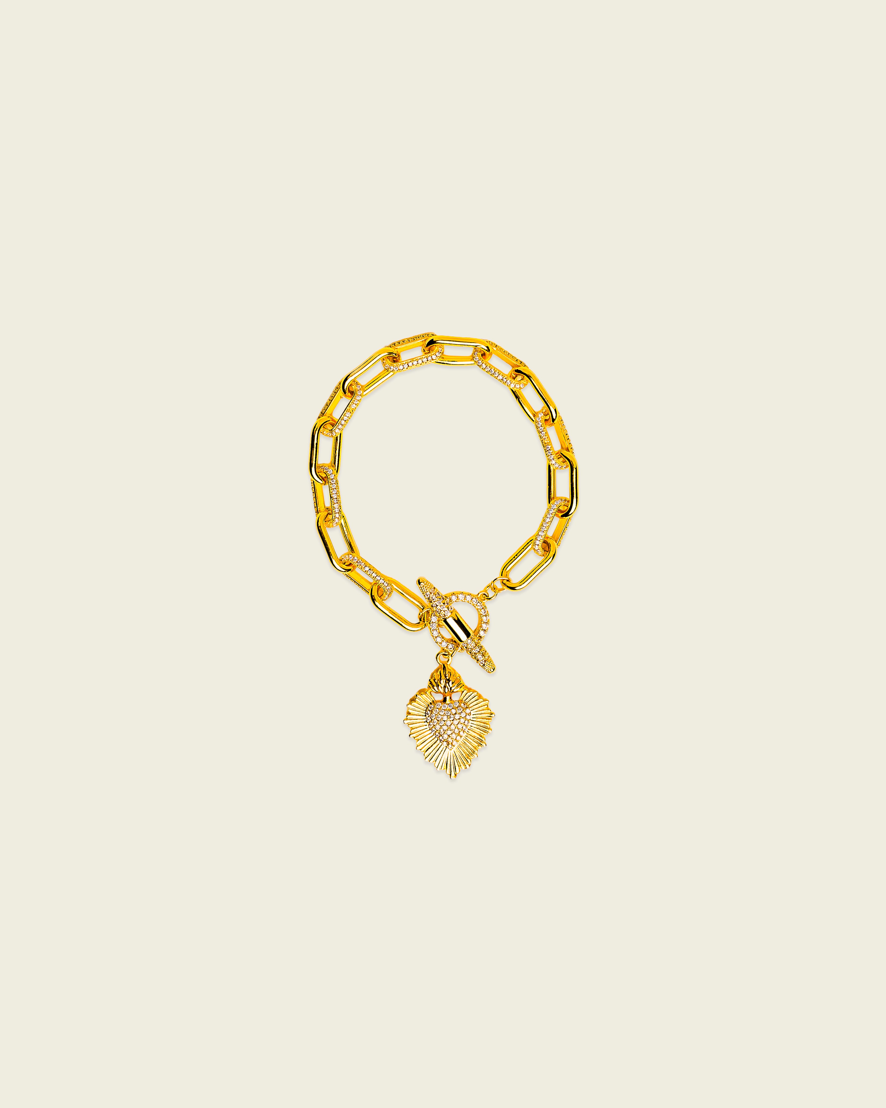 Santa Diamante Corazón Bracelet