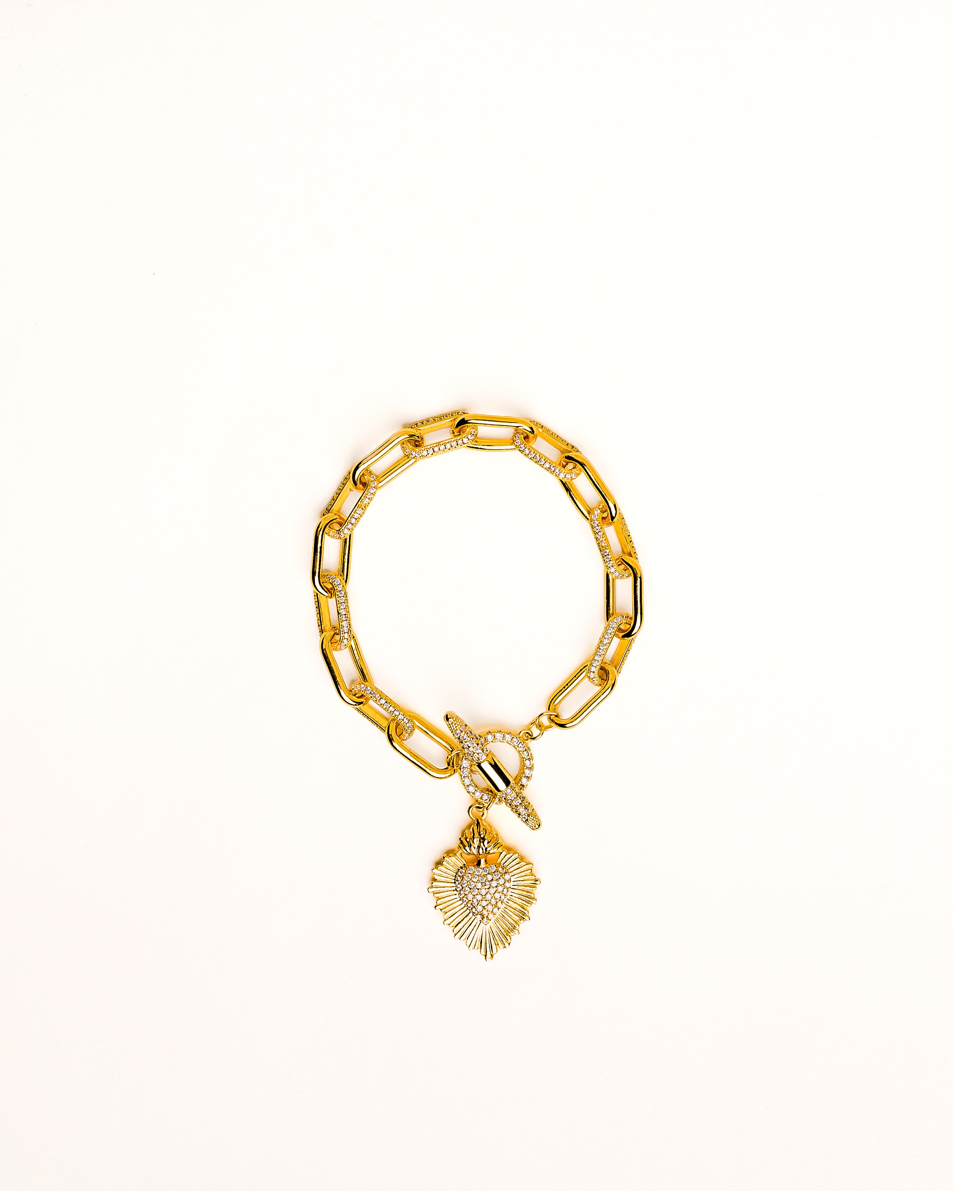 Santa Diamante Corazón Bracelet