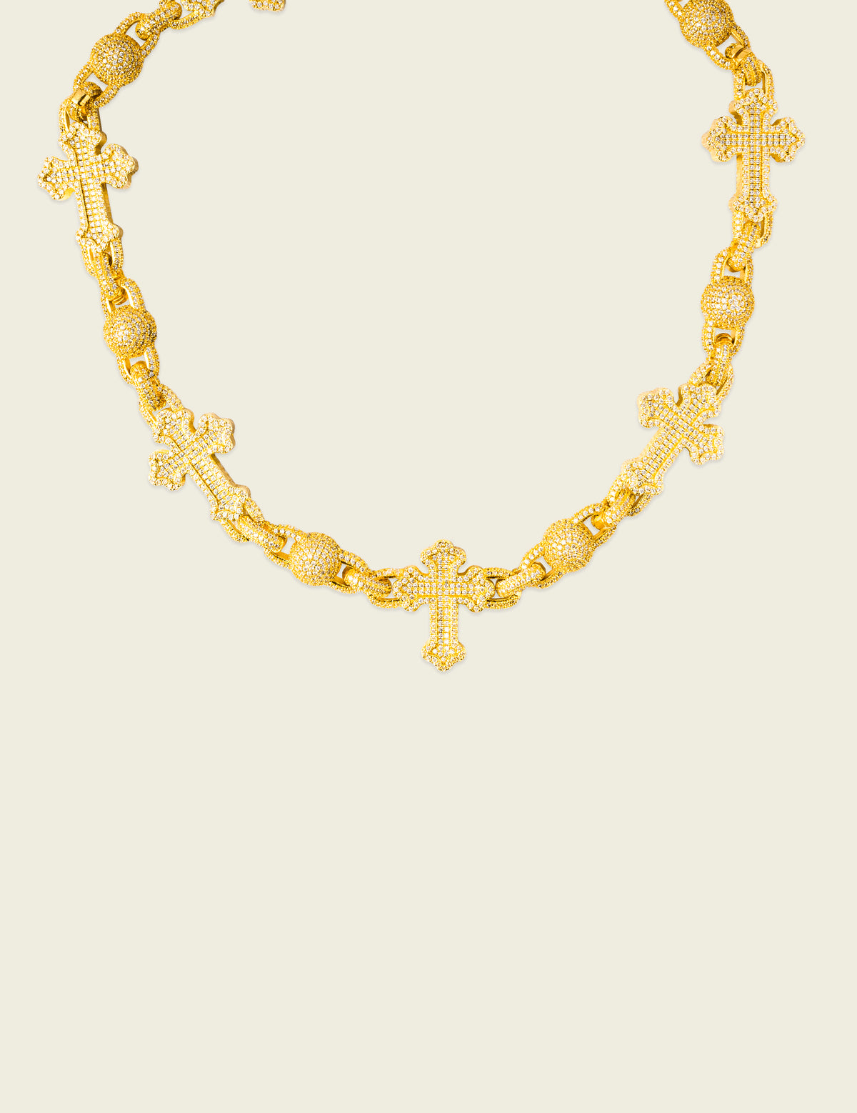 Santo Diamante Cruz Necklace
