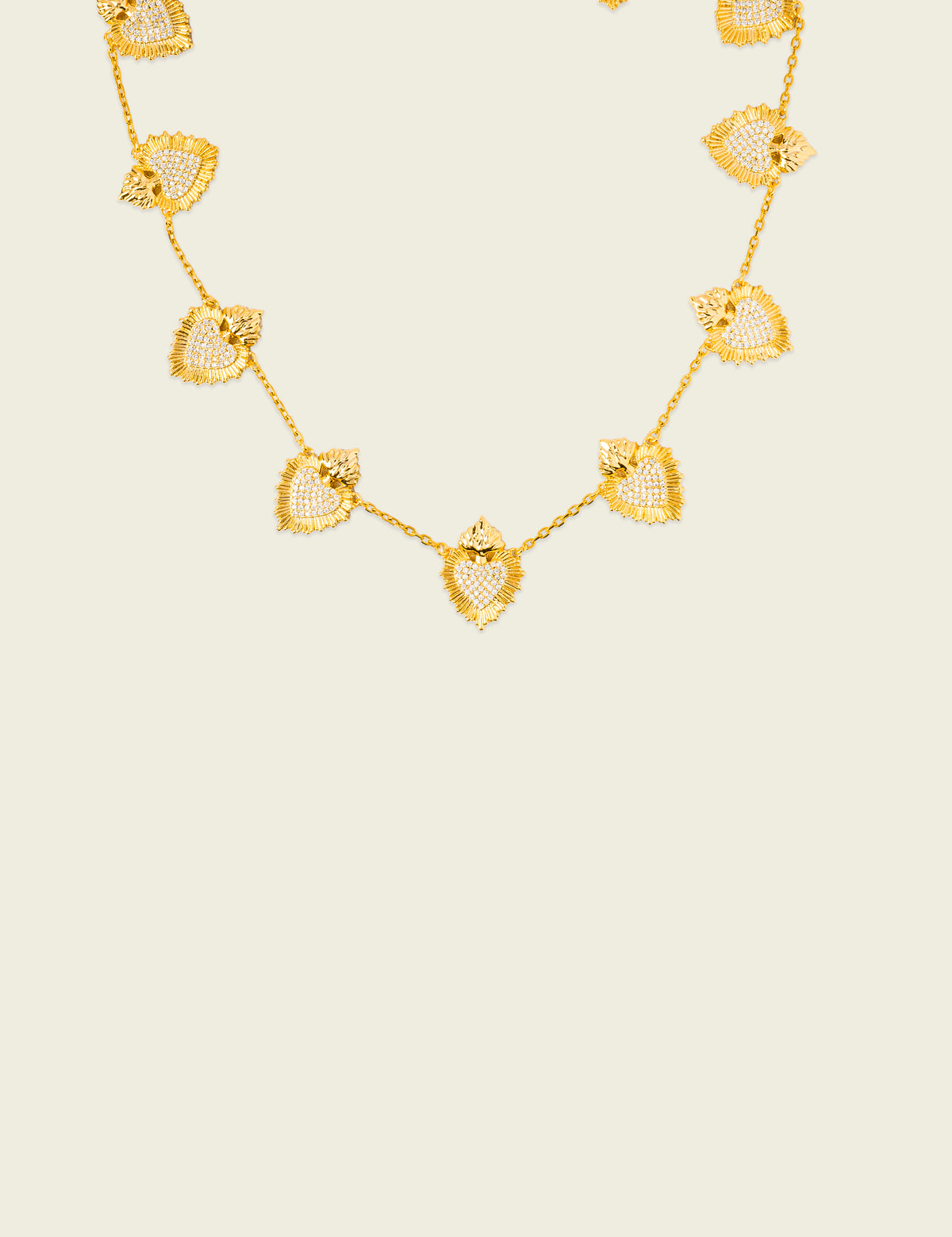 Santa Sofia Corazón Diamante Necklace