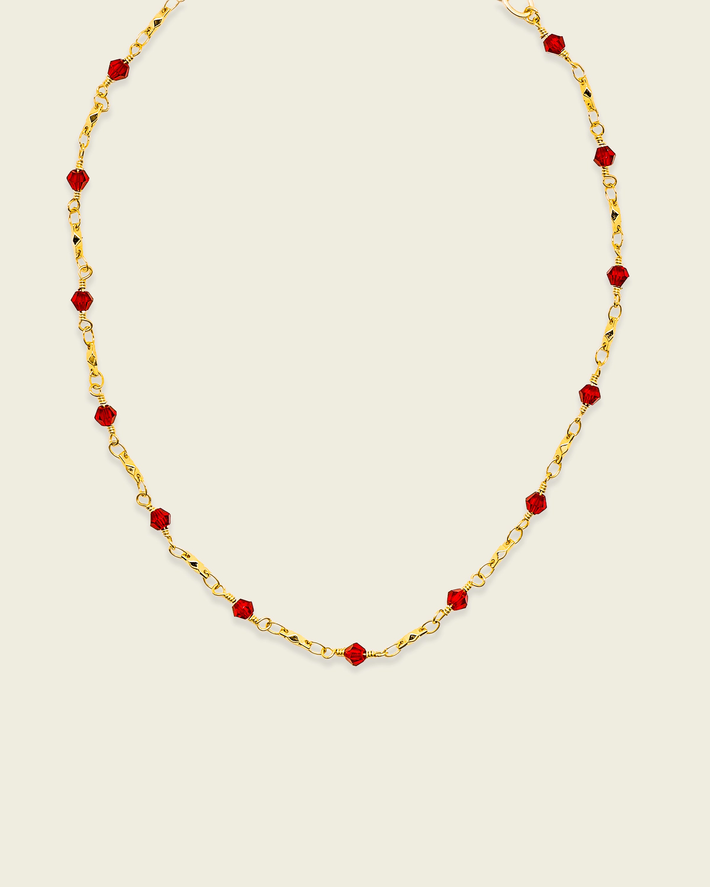 Santa Rojo Cristol Choker