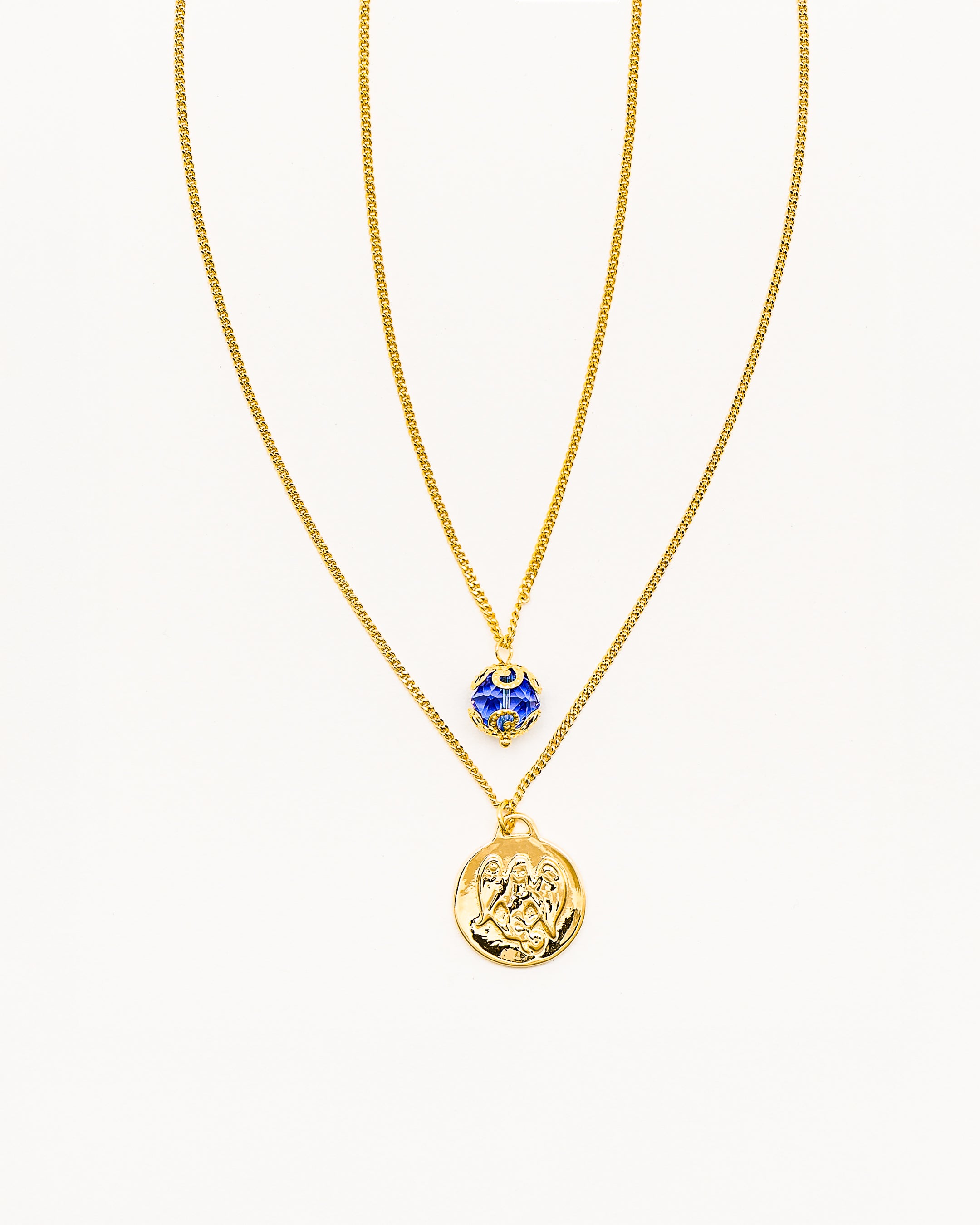 La Reina Double Zodiac Necklace