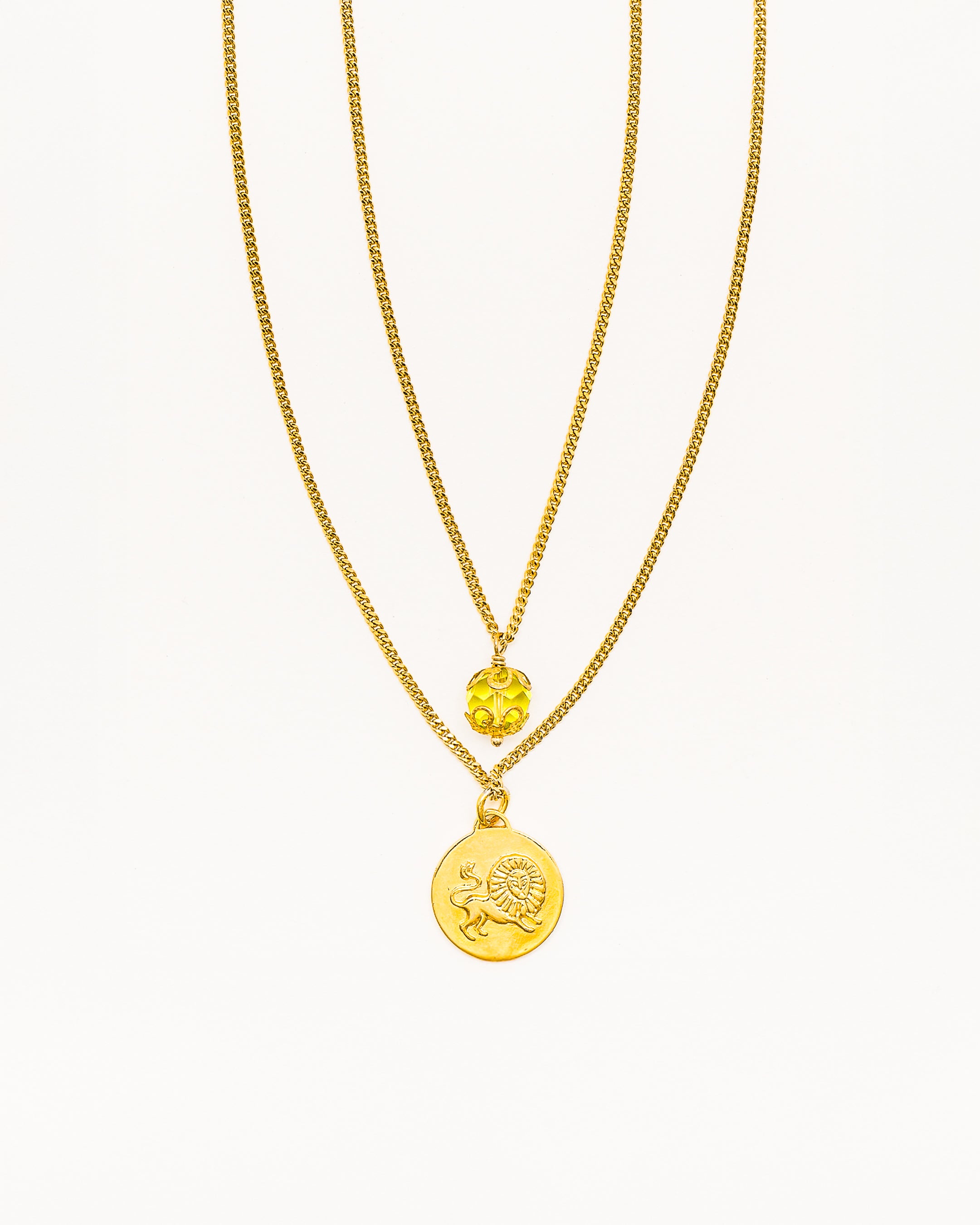 La Reina Double Zodiac Necklace