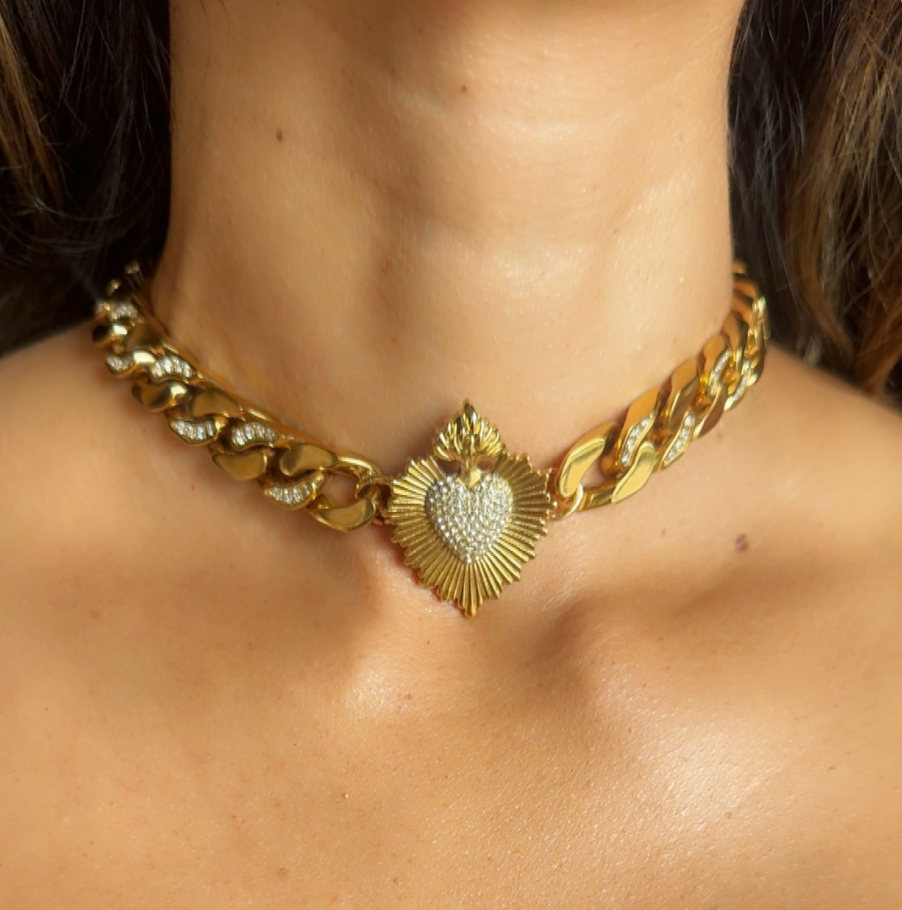Santo Amor Diamante Choker