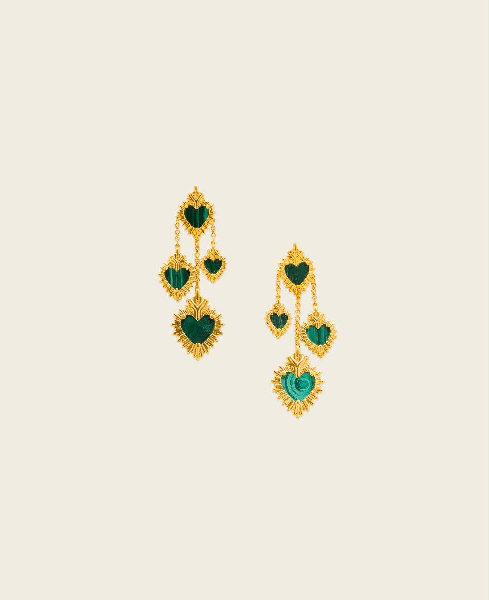 Corazón Chandelier Earrings