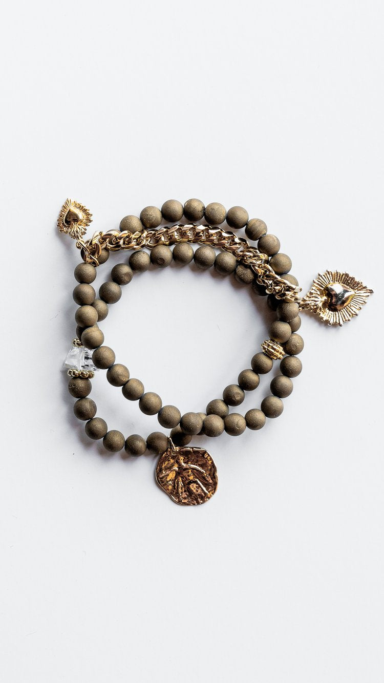 Druzy Agate Wrap Bracelet