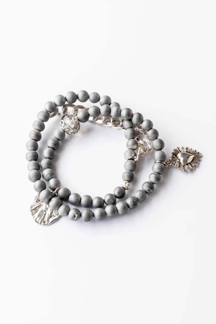 Druzy Agate Wrap Bracelet