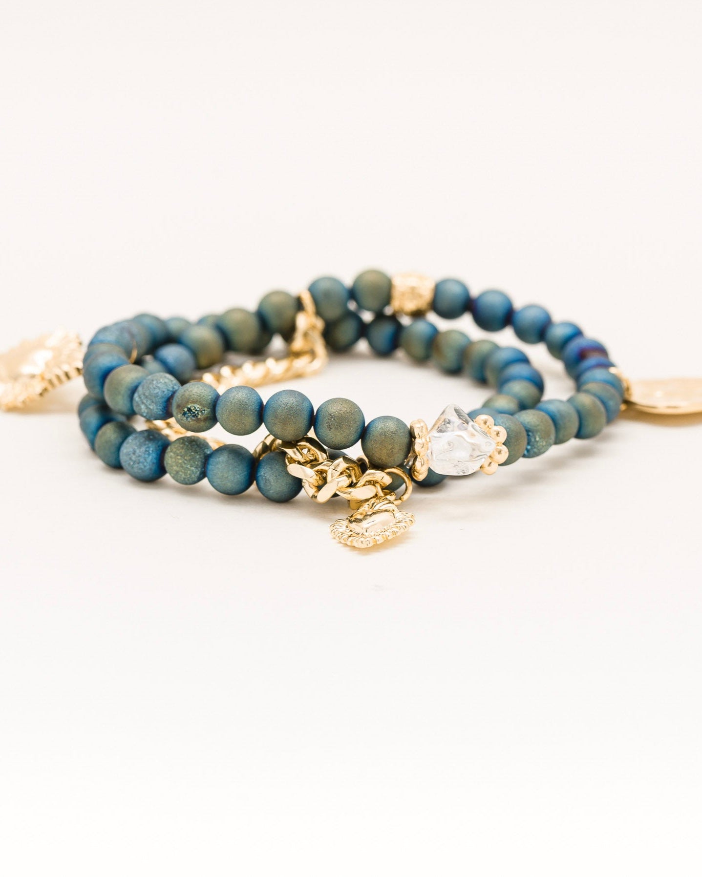 Druzy Agate Wrap Bracelet