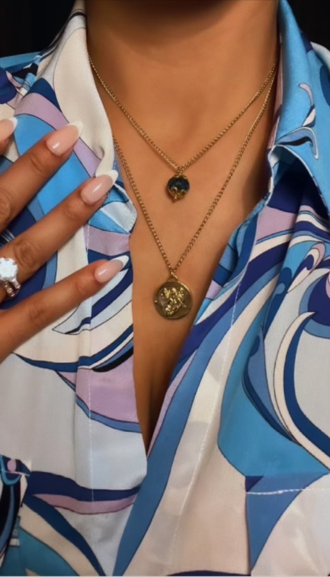 La Reina Double Zodiac Necklace