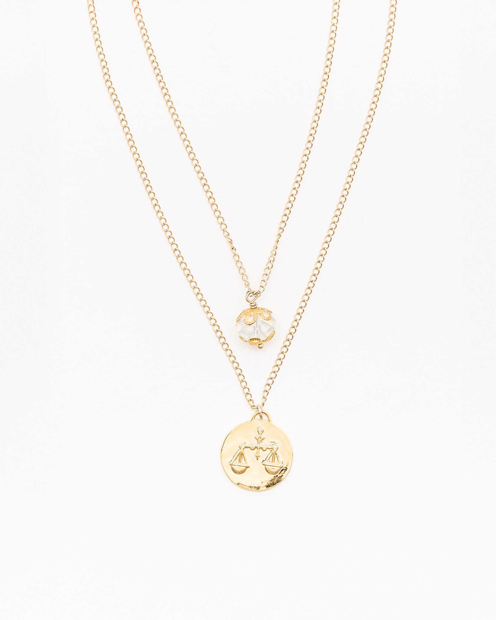La Reina Double Zodiac Necklace