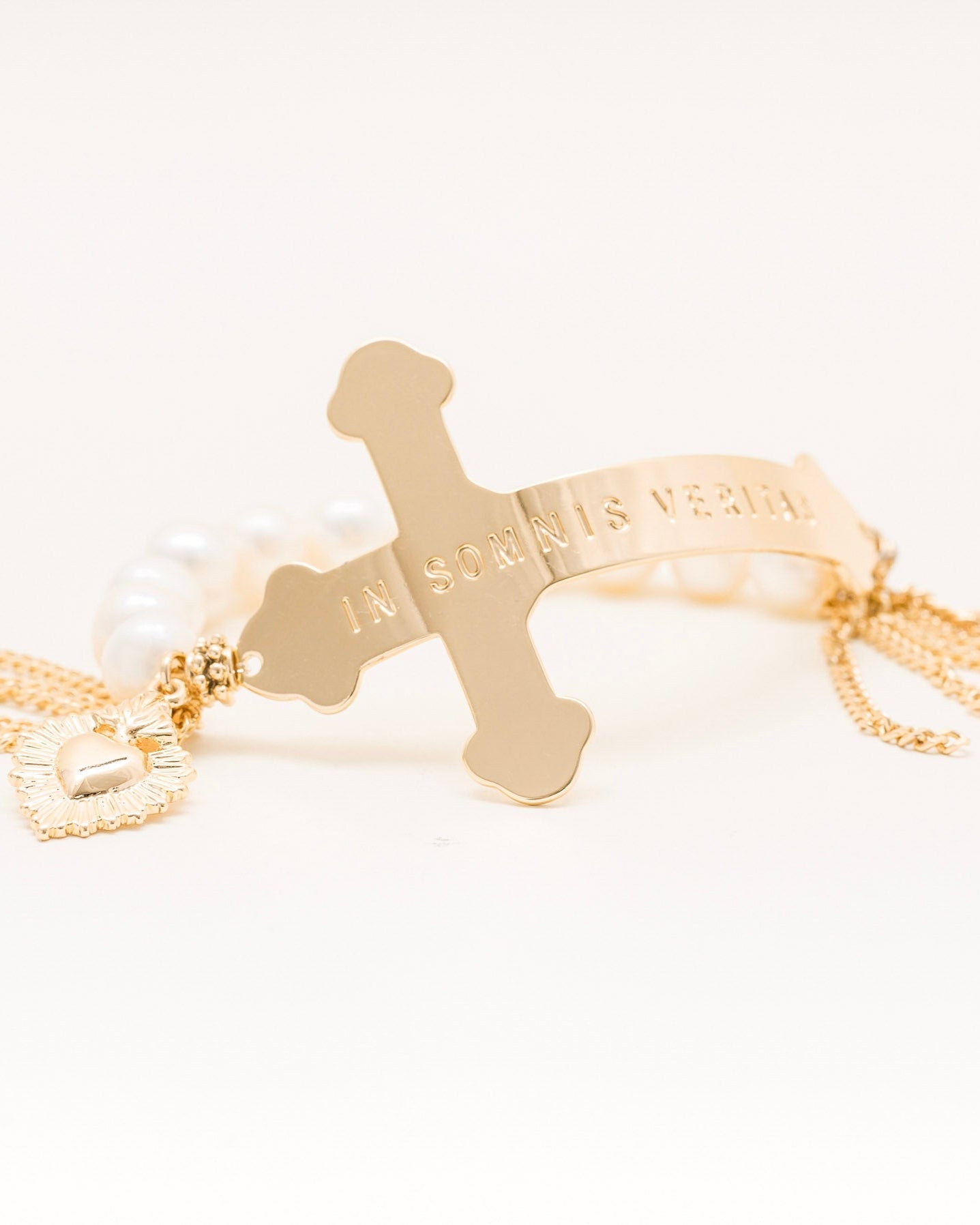 La Reina Santo David Pearl Bracelet