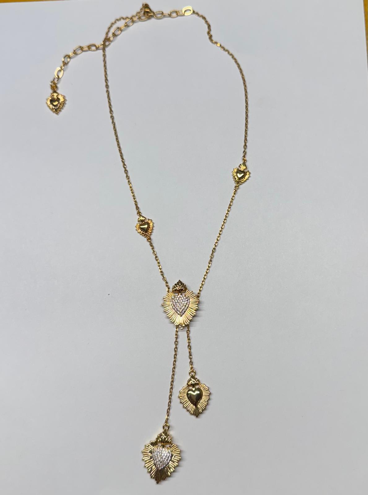 Santa Corazón Diamante Cascade Necklace