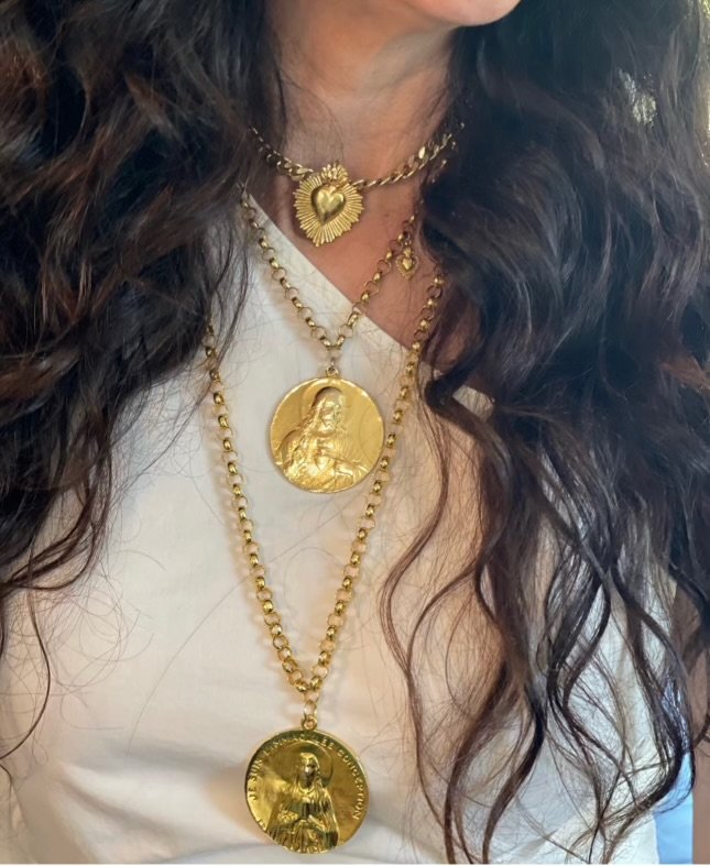 Divine Medallion Rolo Necklace