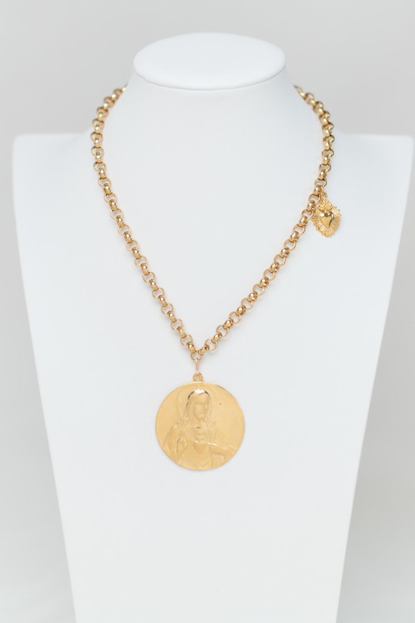 Divine Medallion Rolo Necklace
