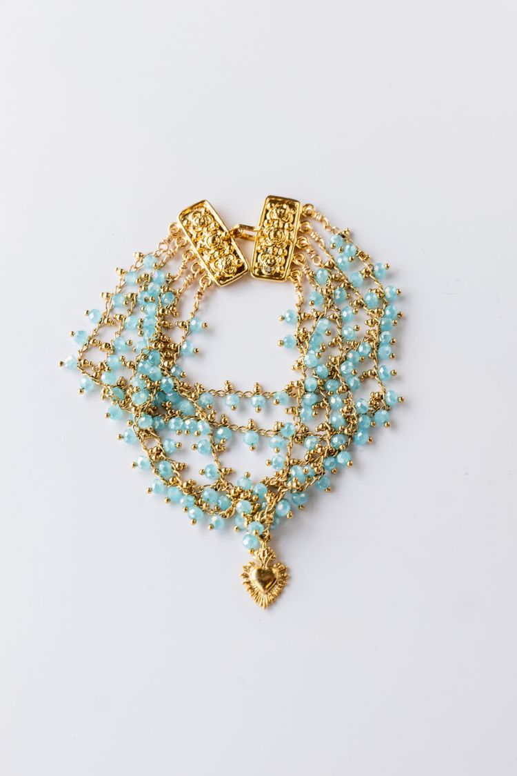 Santa Cristol Layered Bracelet