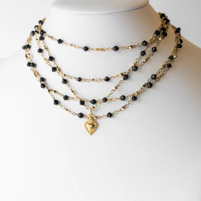La Reina Crystal Layered Necklace