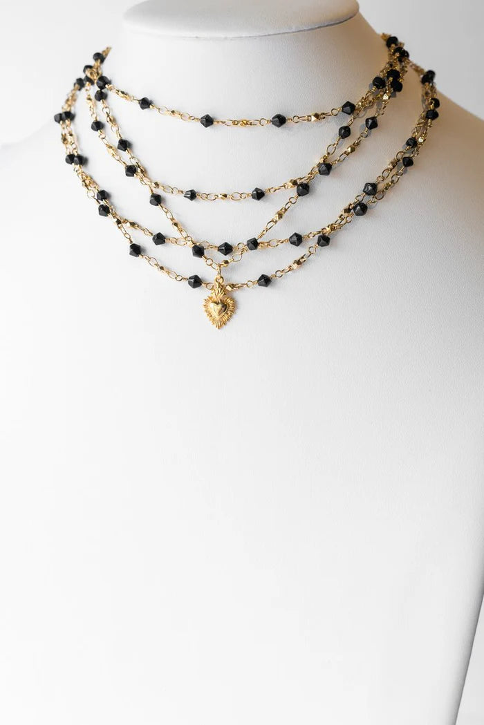 La Reina Crystal Layered Necklace