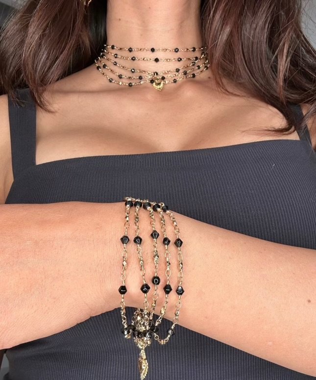 La Reina Crystal Layered Bracelet