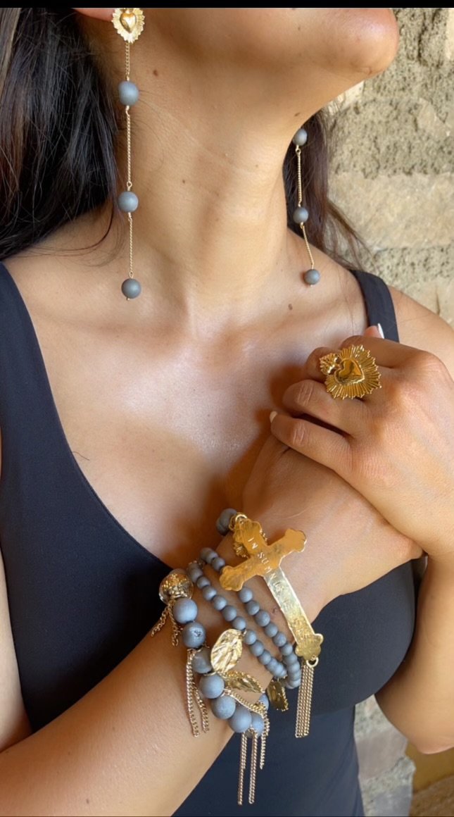 Santo David Druzy Agate Bracelet