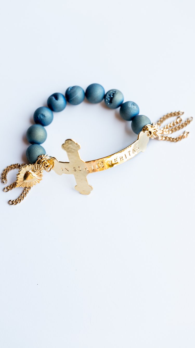 Santo David Druzy Agate Bracelet