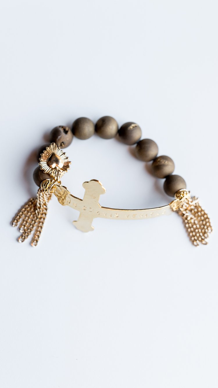 Santo David Druzy Agate Bracelet