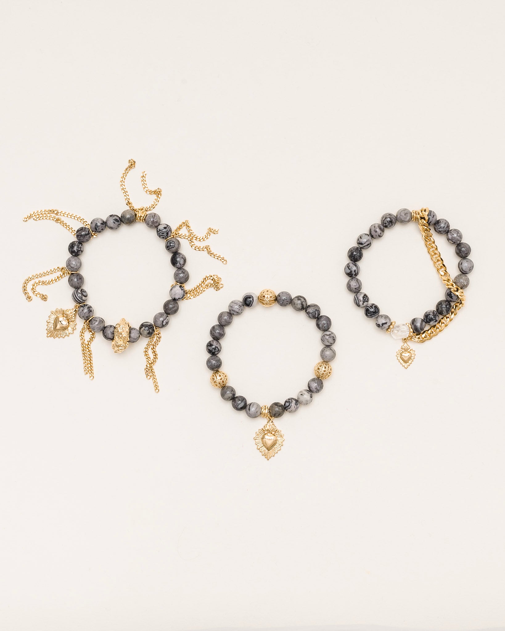 La Reina Bracelet (Set of 3) - Classic Stones