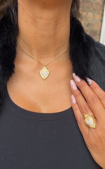 Corazon Diamante Solo Necklace