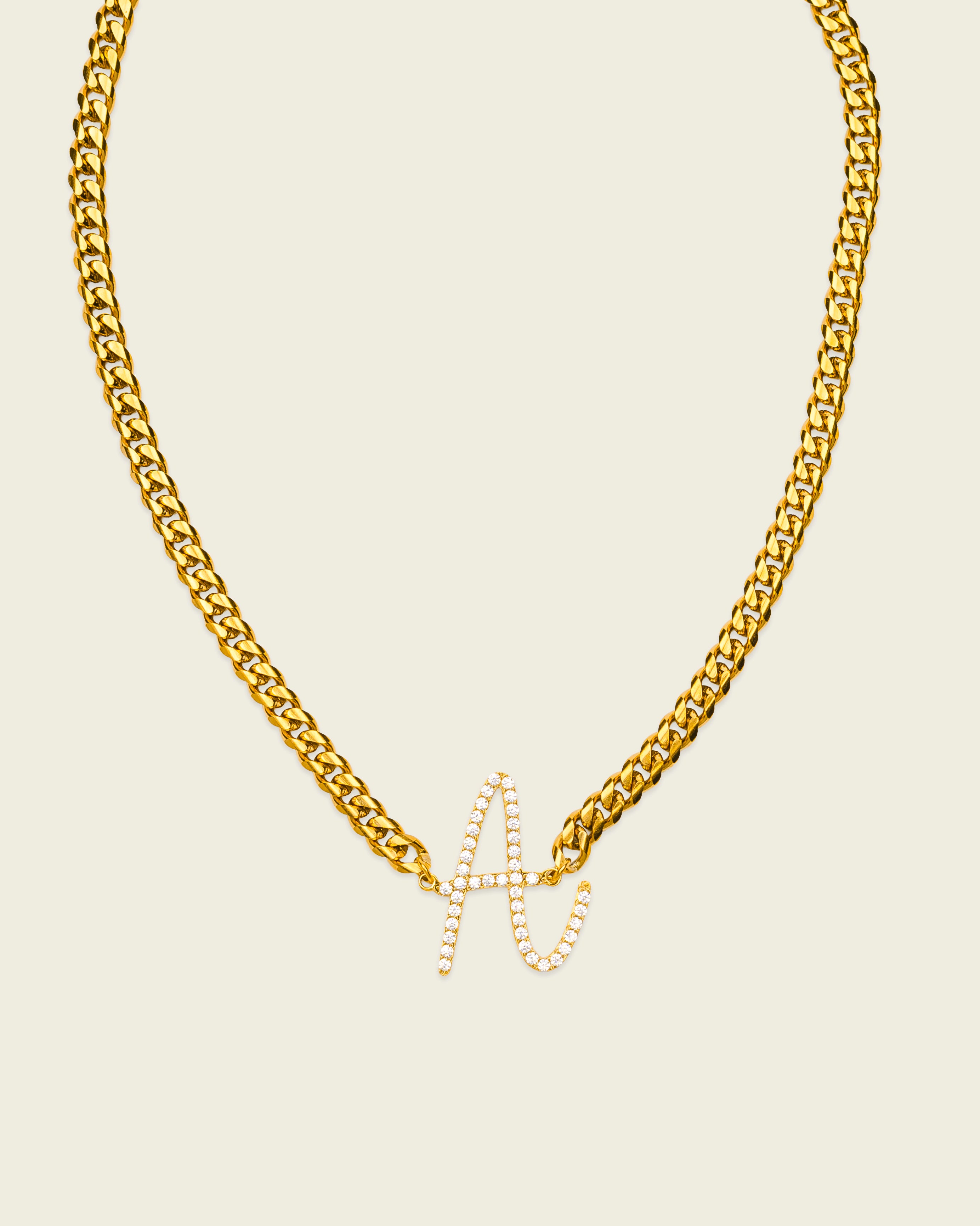 Santa Initial Necklace – WP