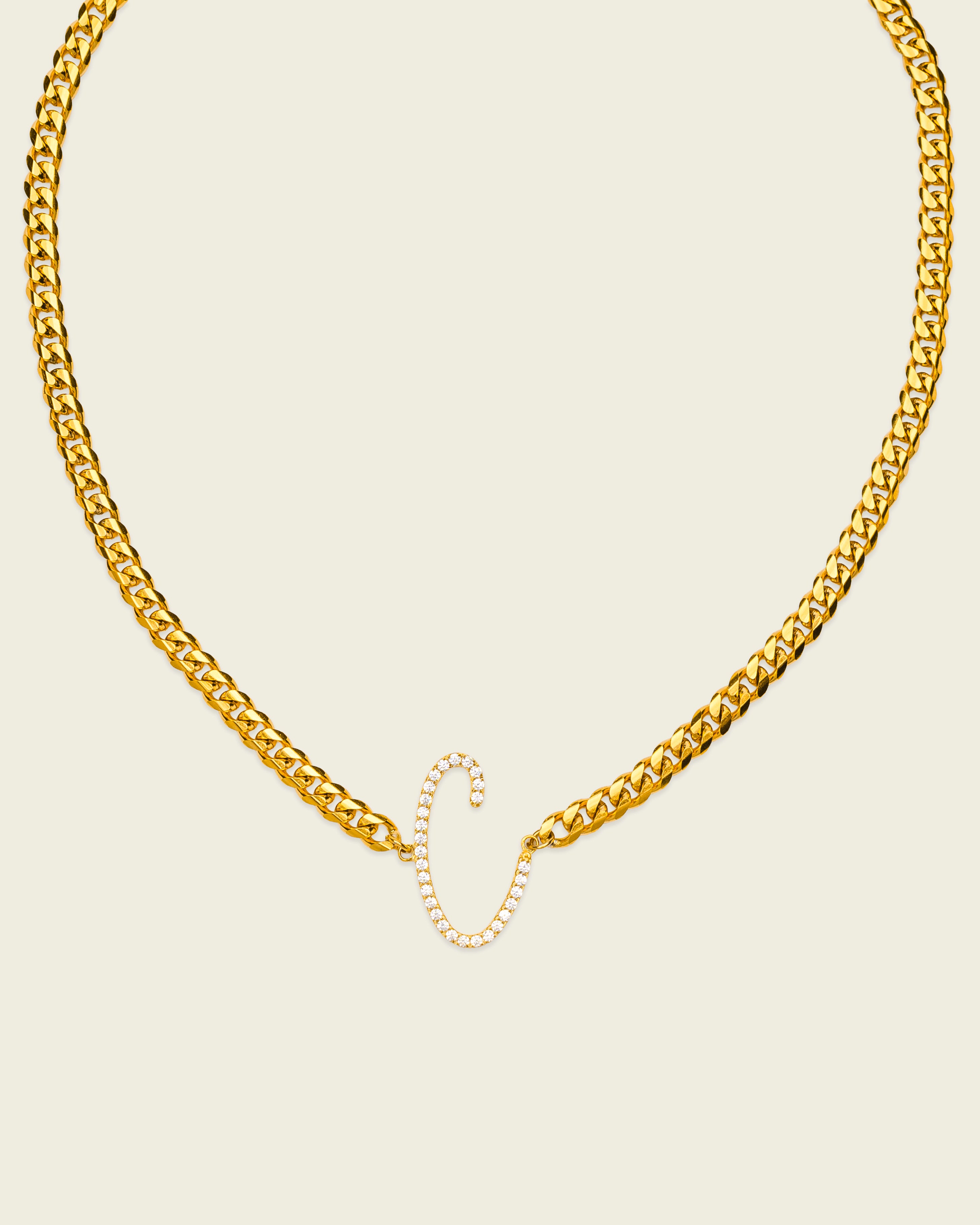 Santa Initial Necklace – WP