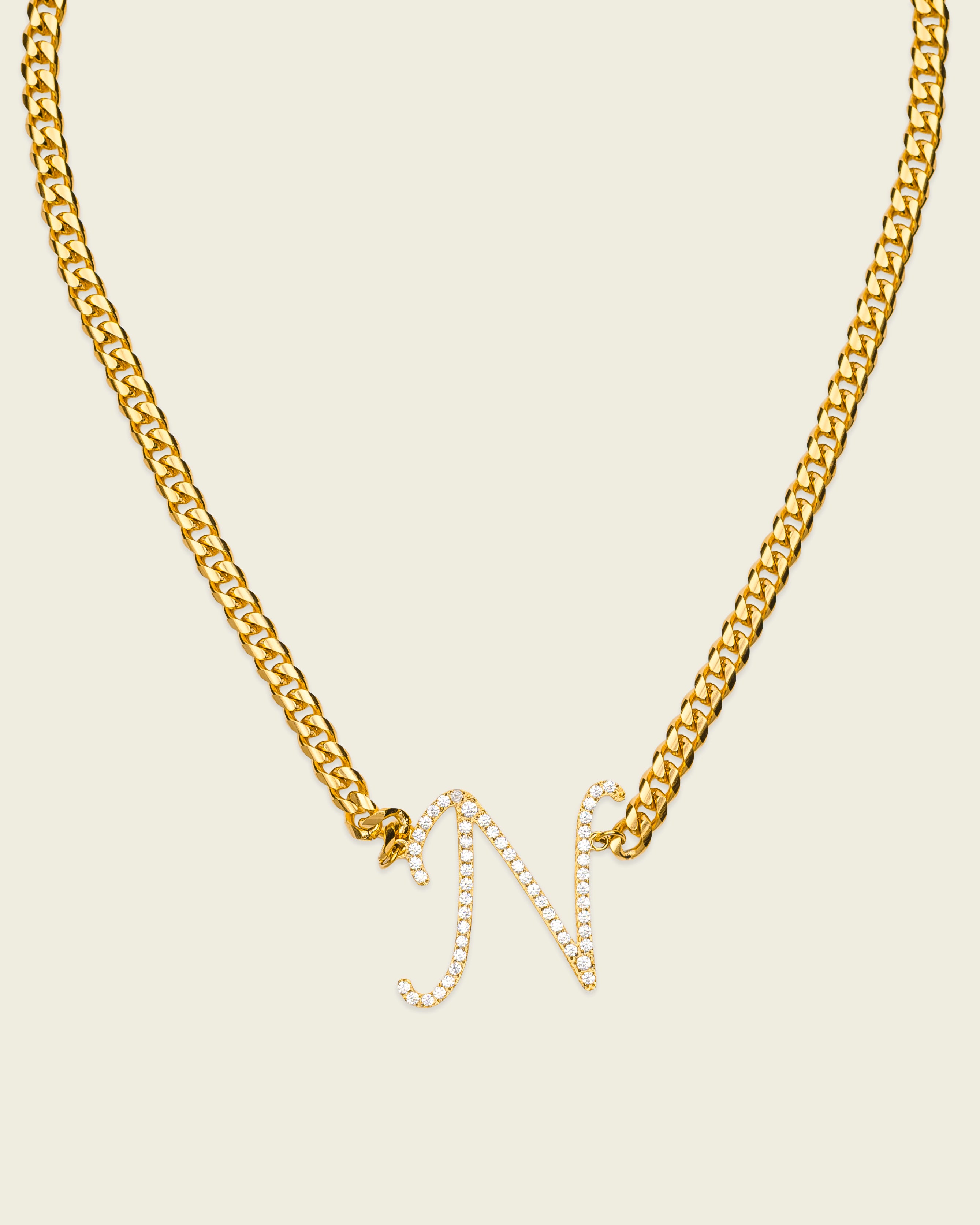 Santa Initial Necklace – WP