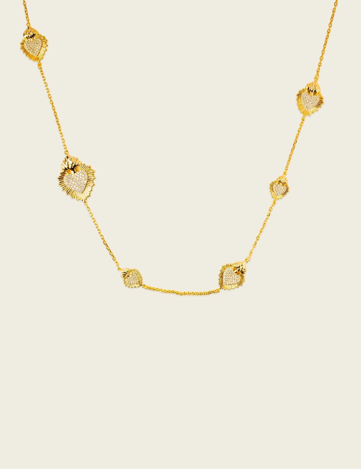 Santa Sophia Corazón Diamante Long Necklace