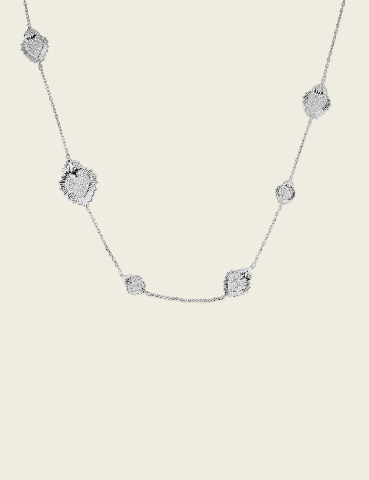 Santa Sophia Corazón Diamante Long Necklace