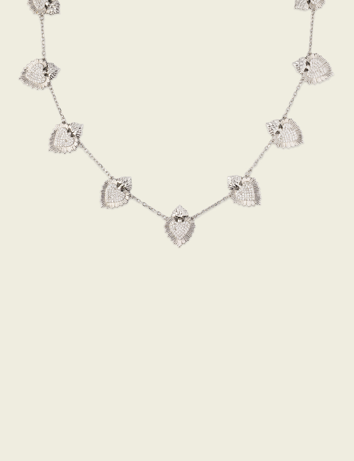 Santa Sofia Corazón Diamante Necklace