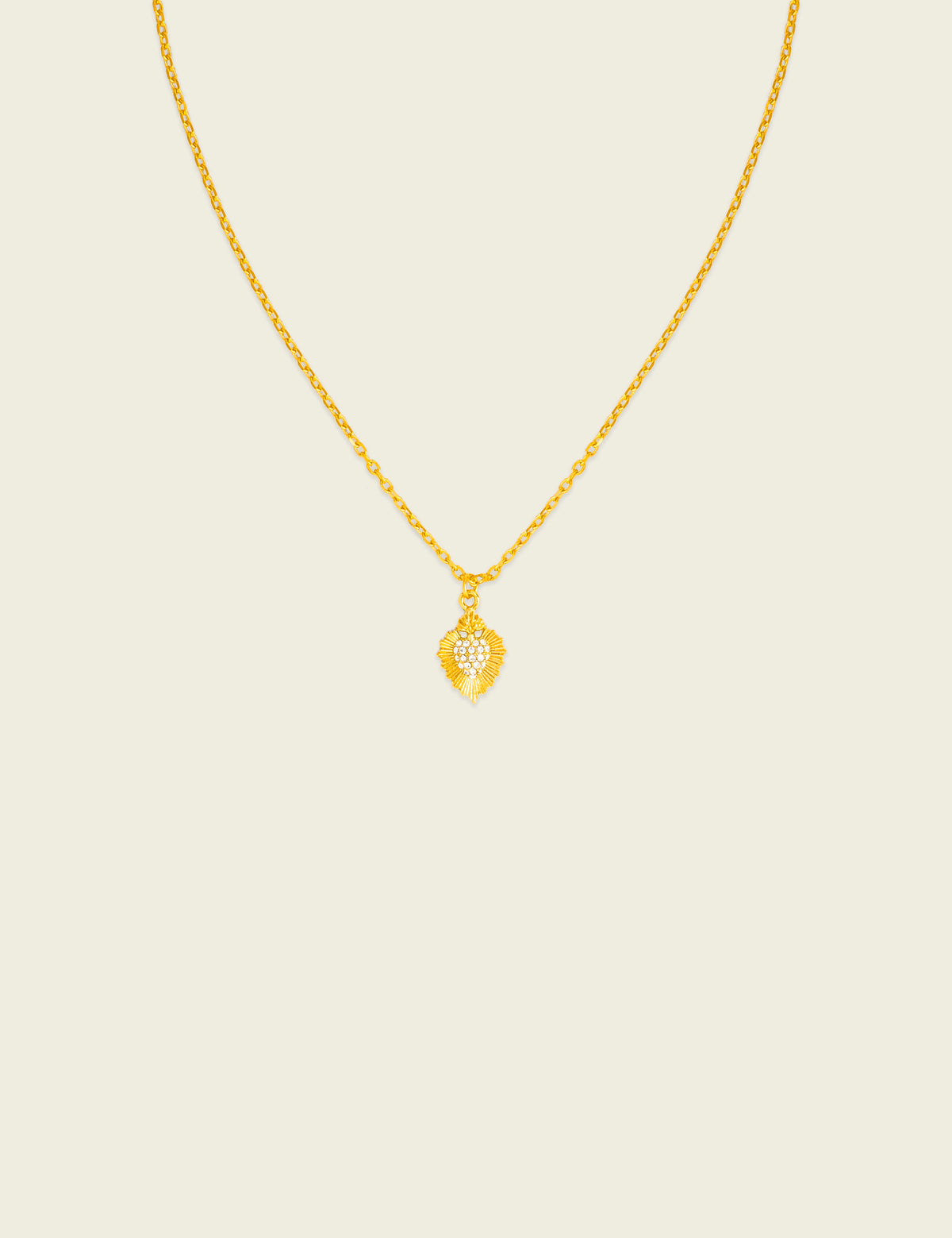 Santa Corazón Diamante mini Necklace