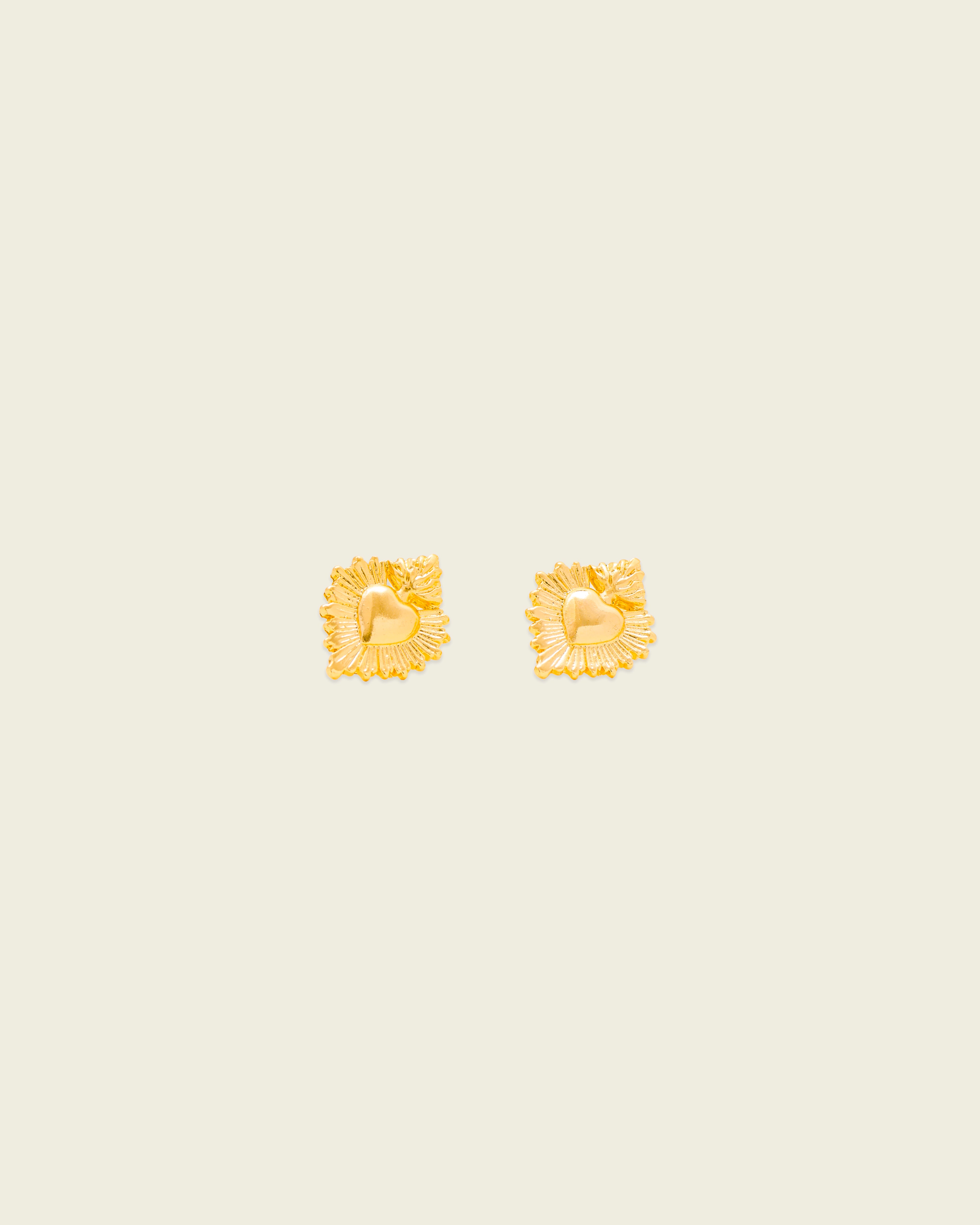 La Reina Sacred Heart Earrings