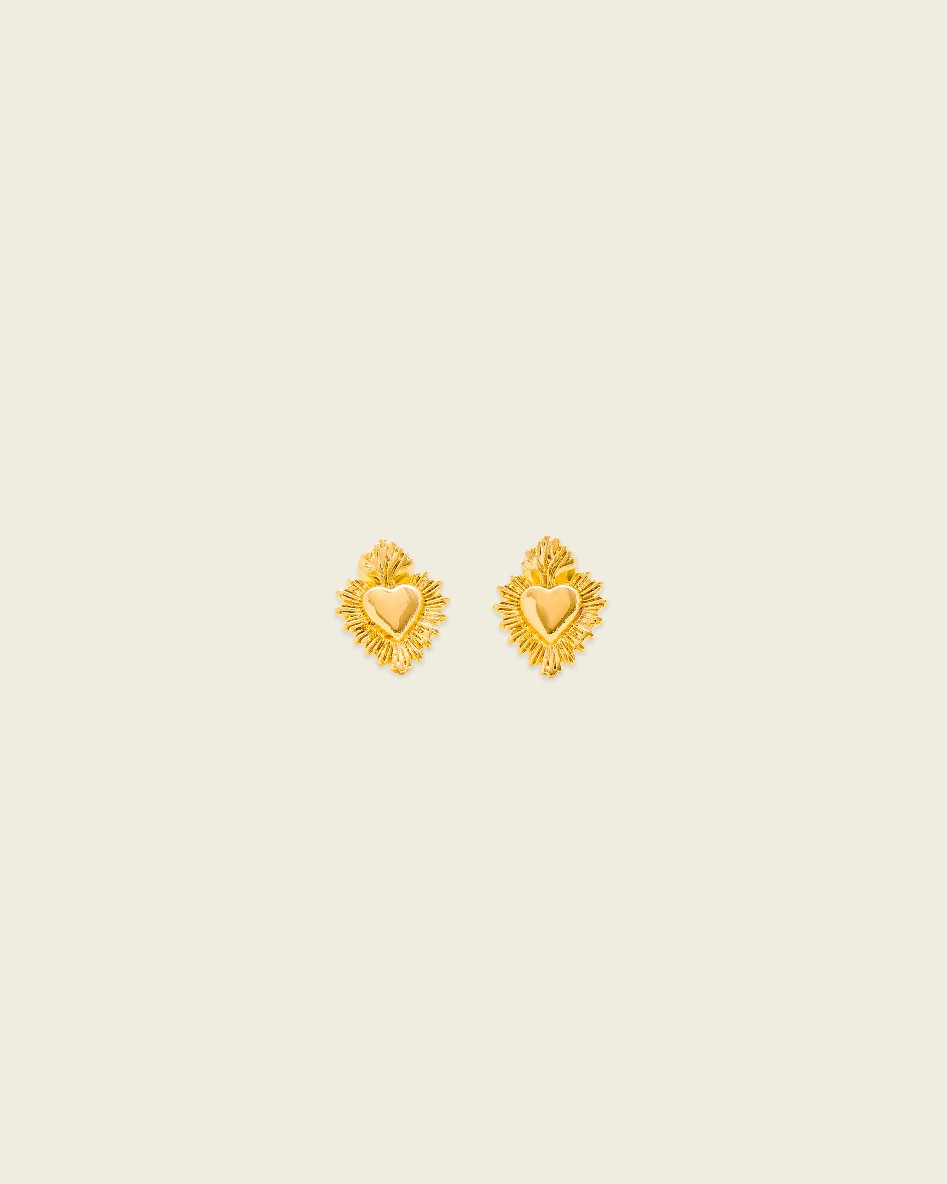 La Reina Sacred Heart Earrings