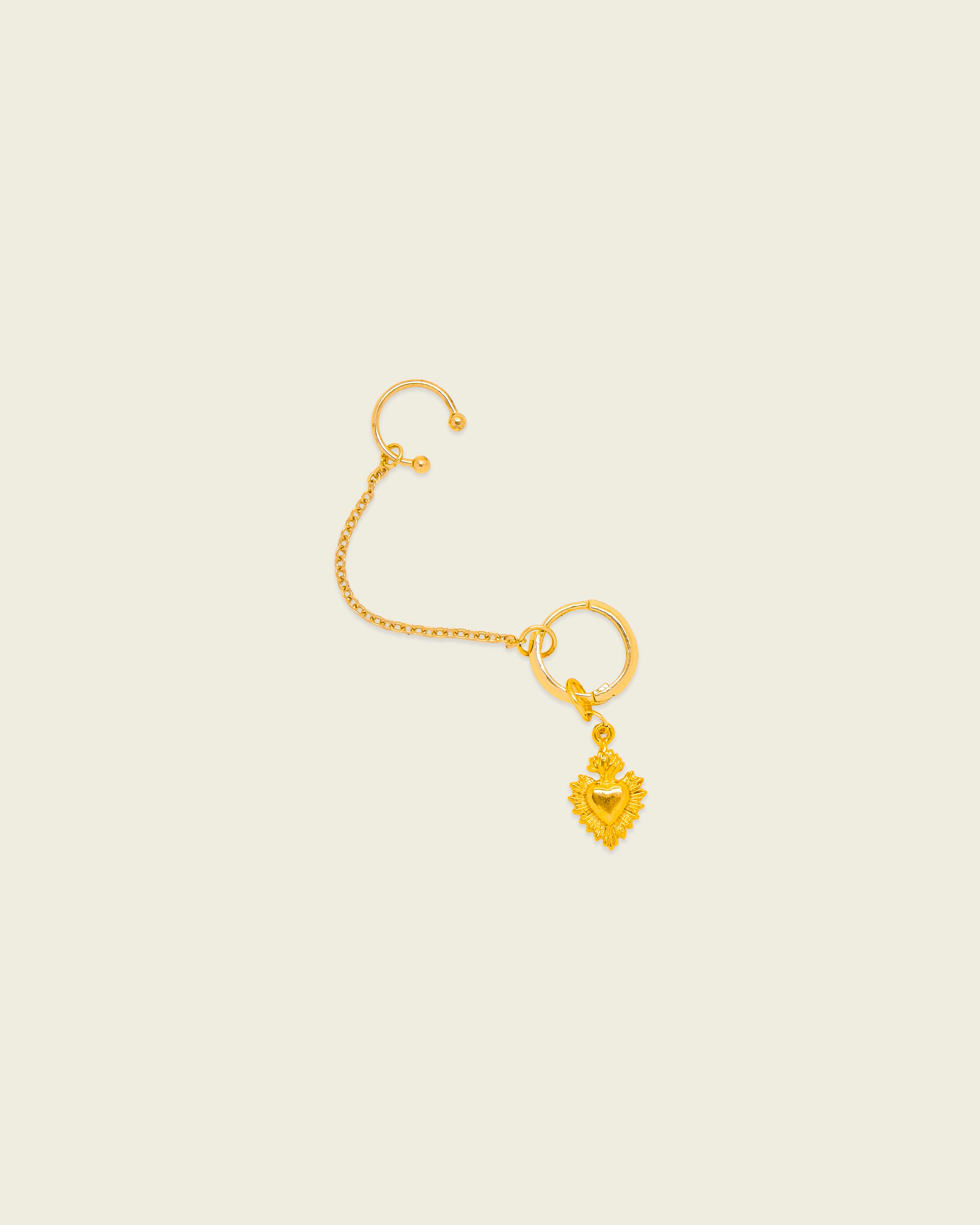 La Reina Hoop & Cuff Earring