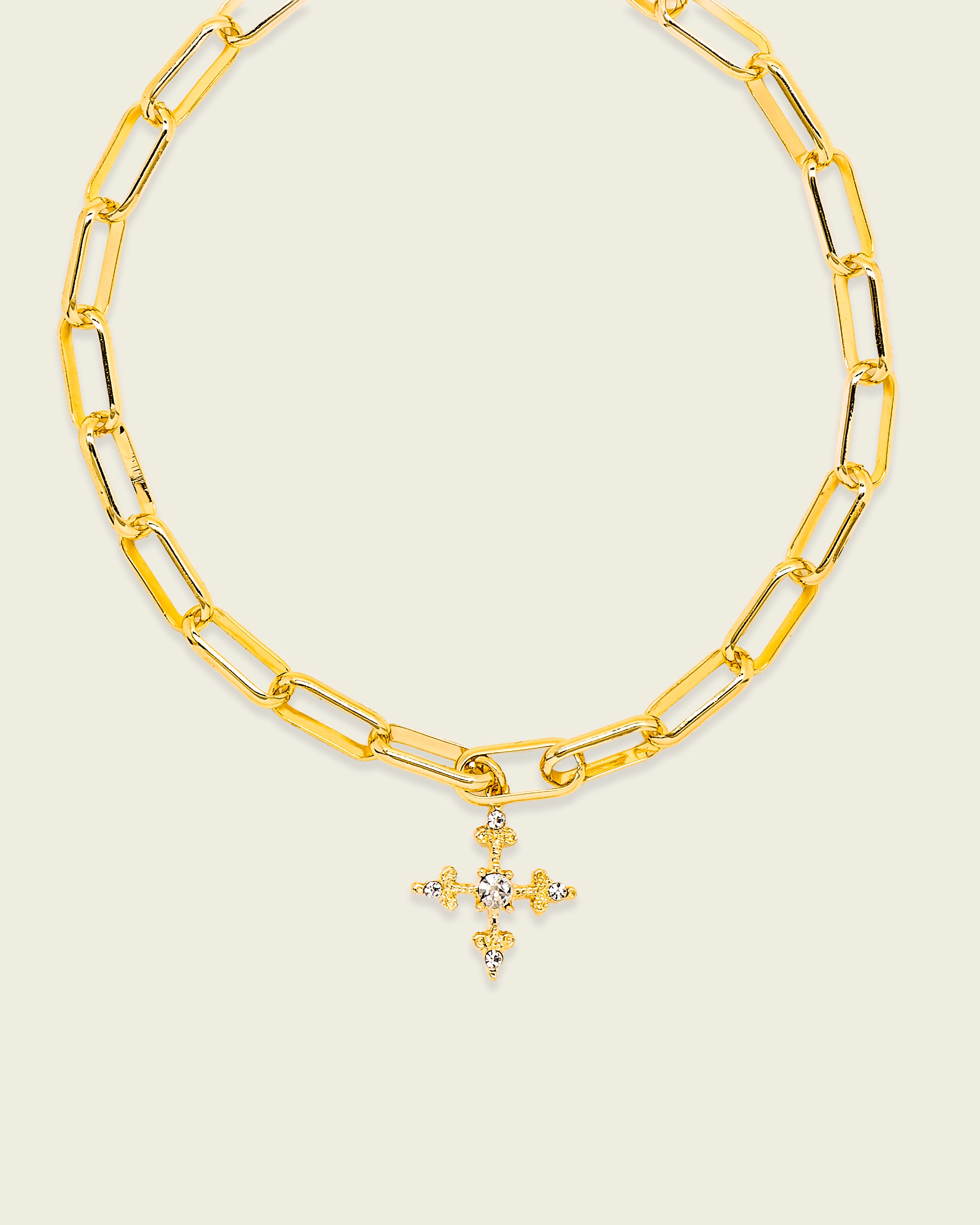 Santa Crystal Cruz Choker