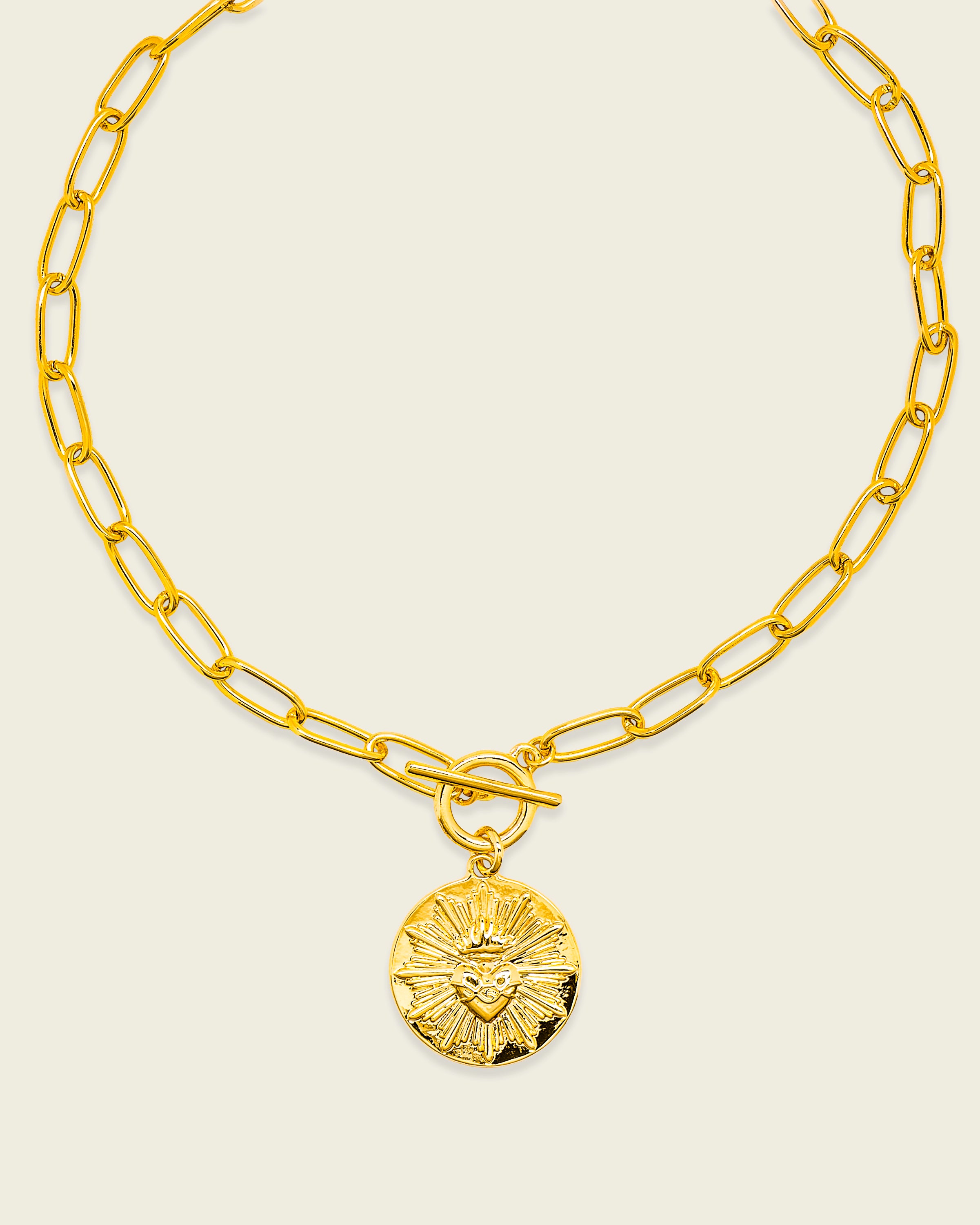Santa HOSF Round Necklace