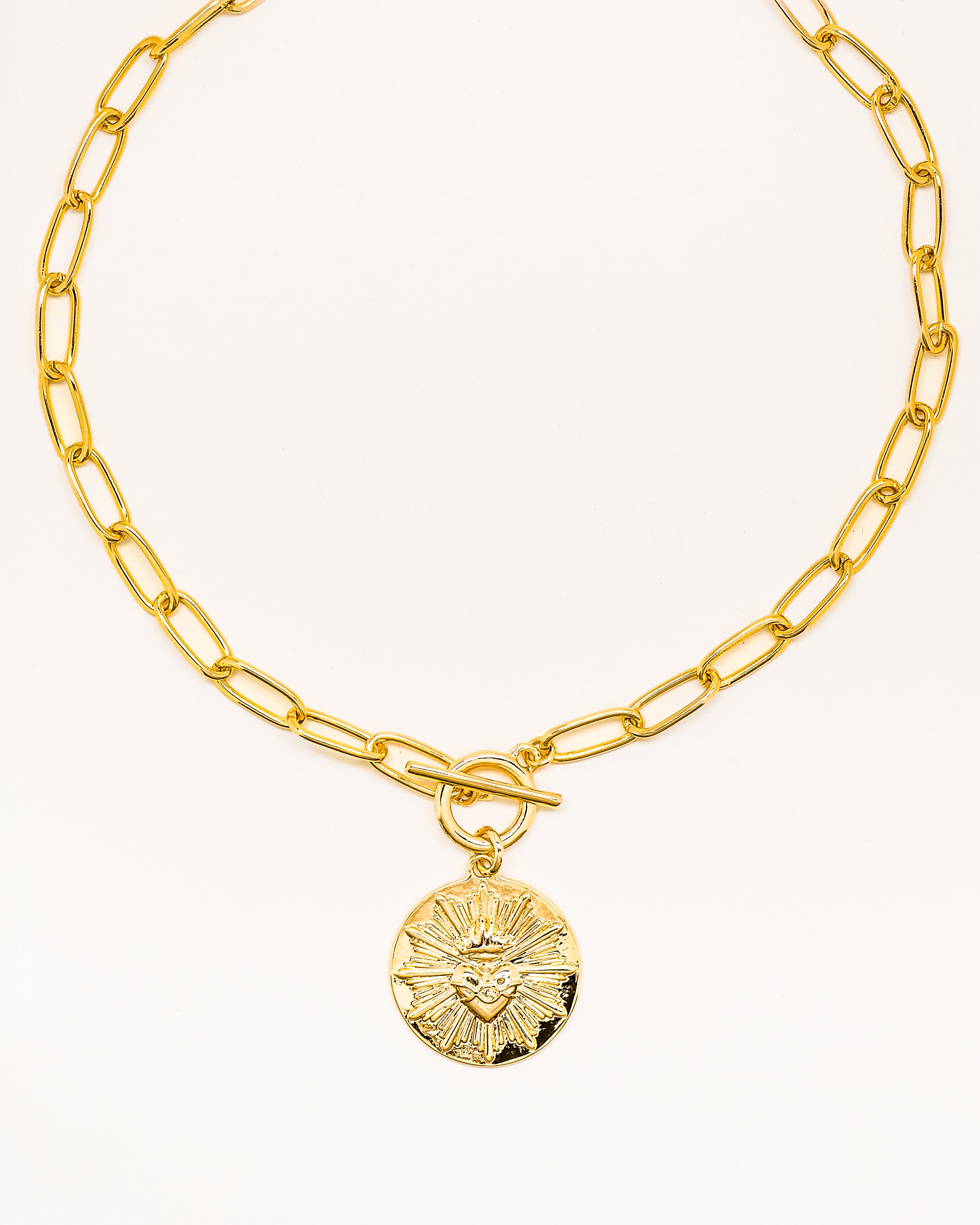 Santa HOSF Round Necklace