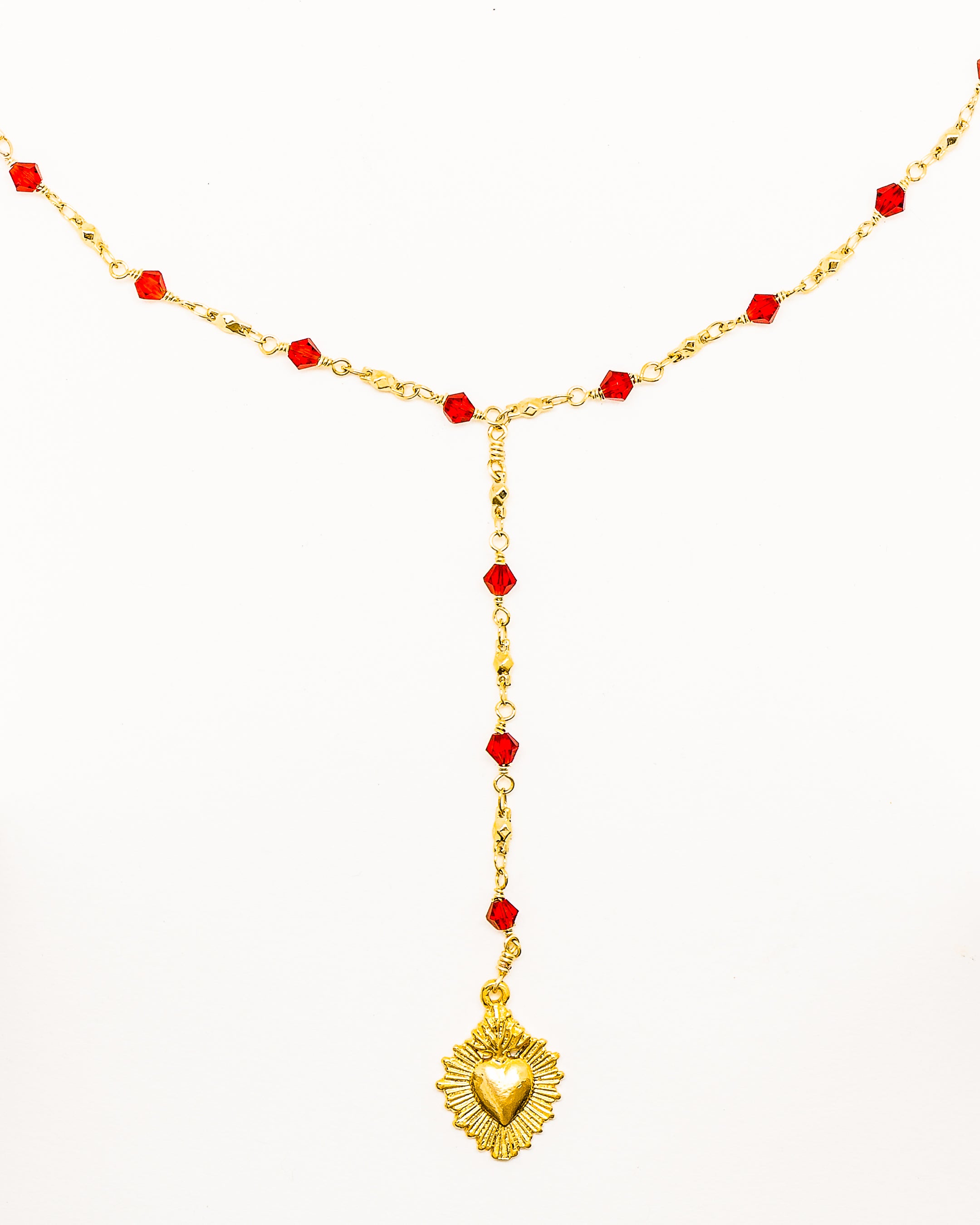 Santa Rojo Cristol Necklace