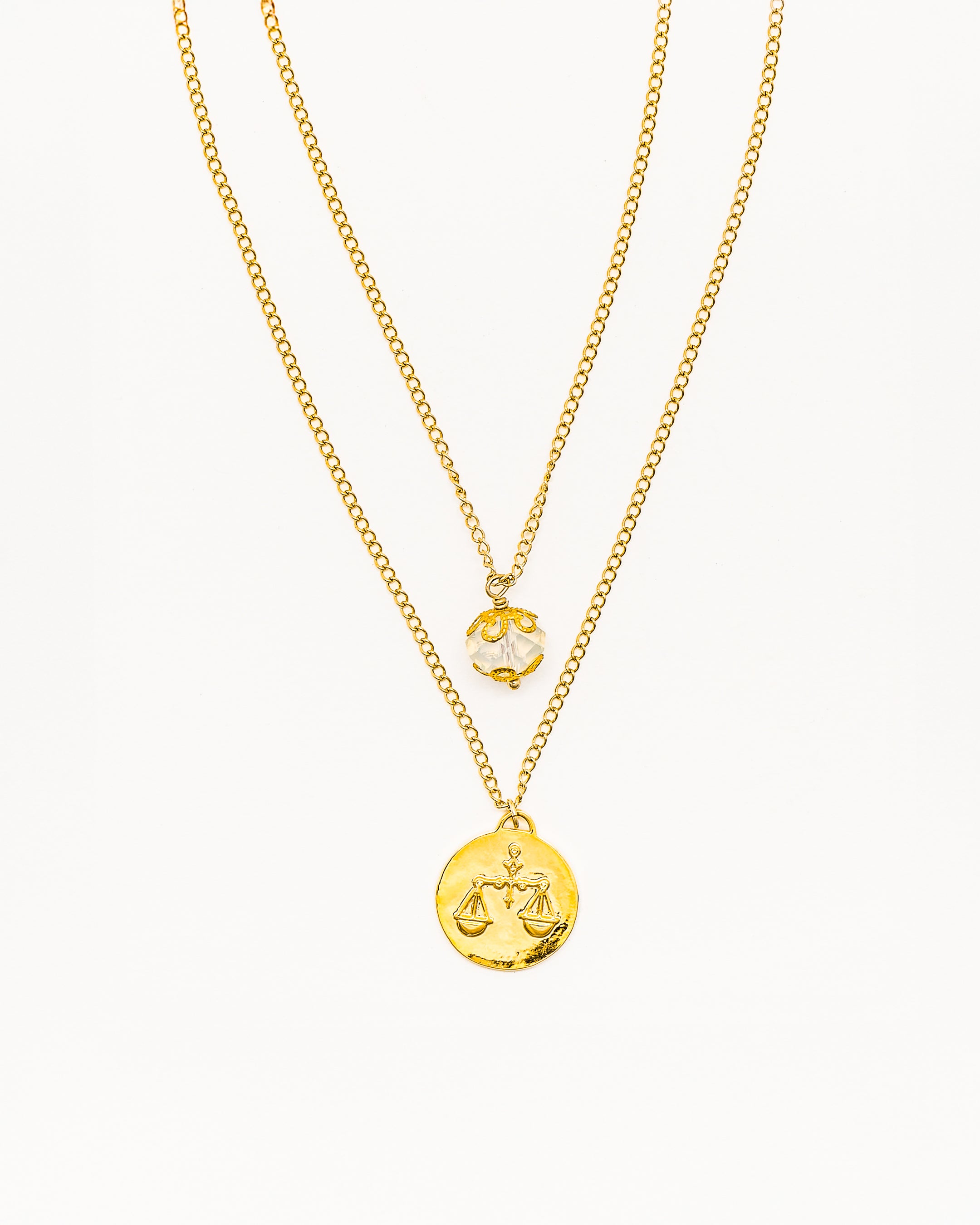 La Reina Double Zodiac Necklace