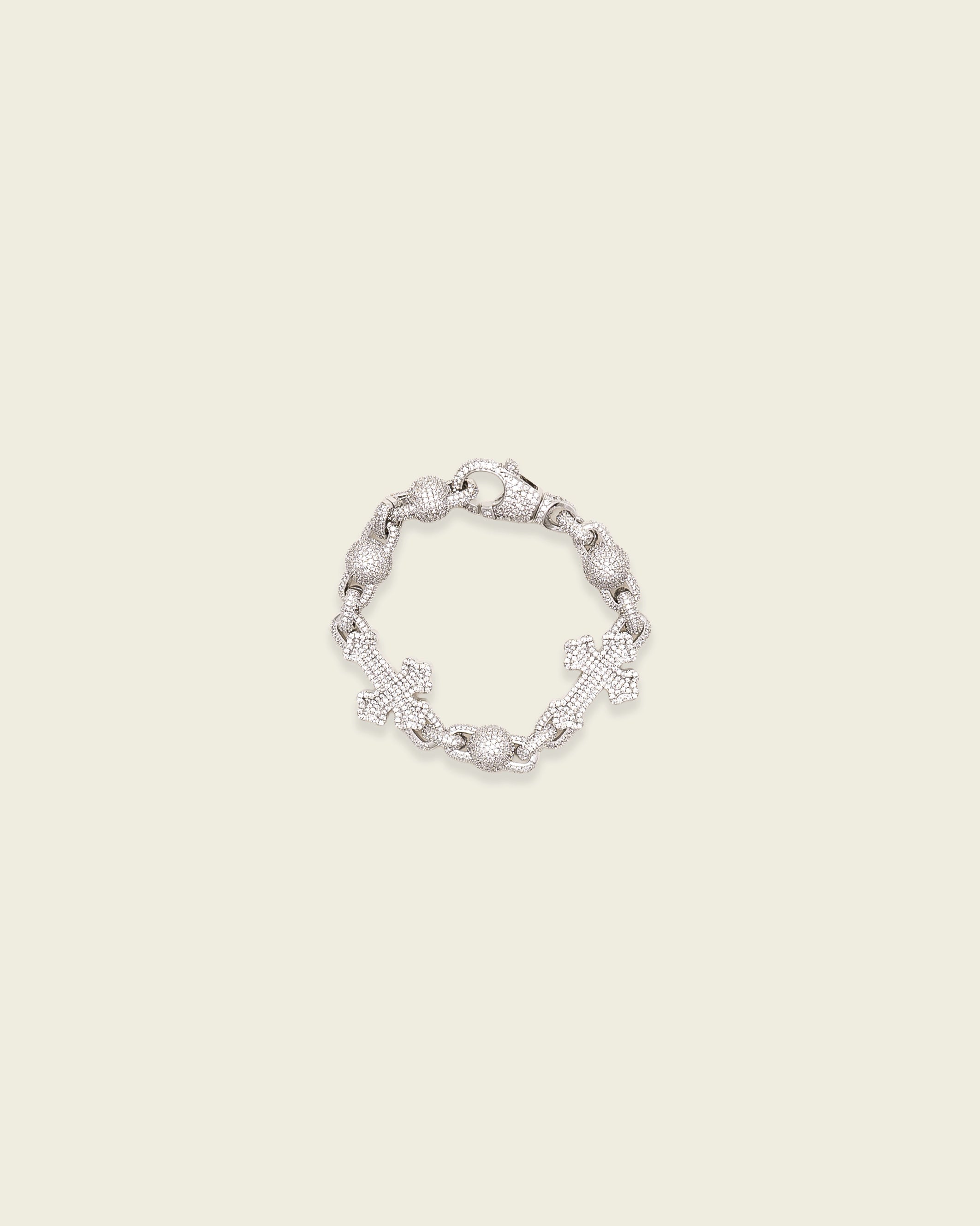 Santo Diamante Cruz Bracelet