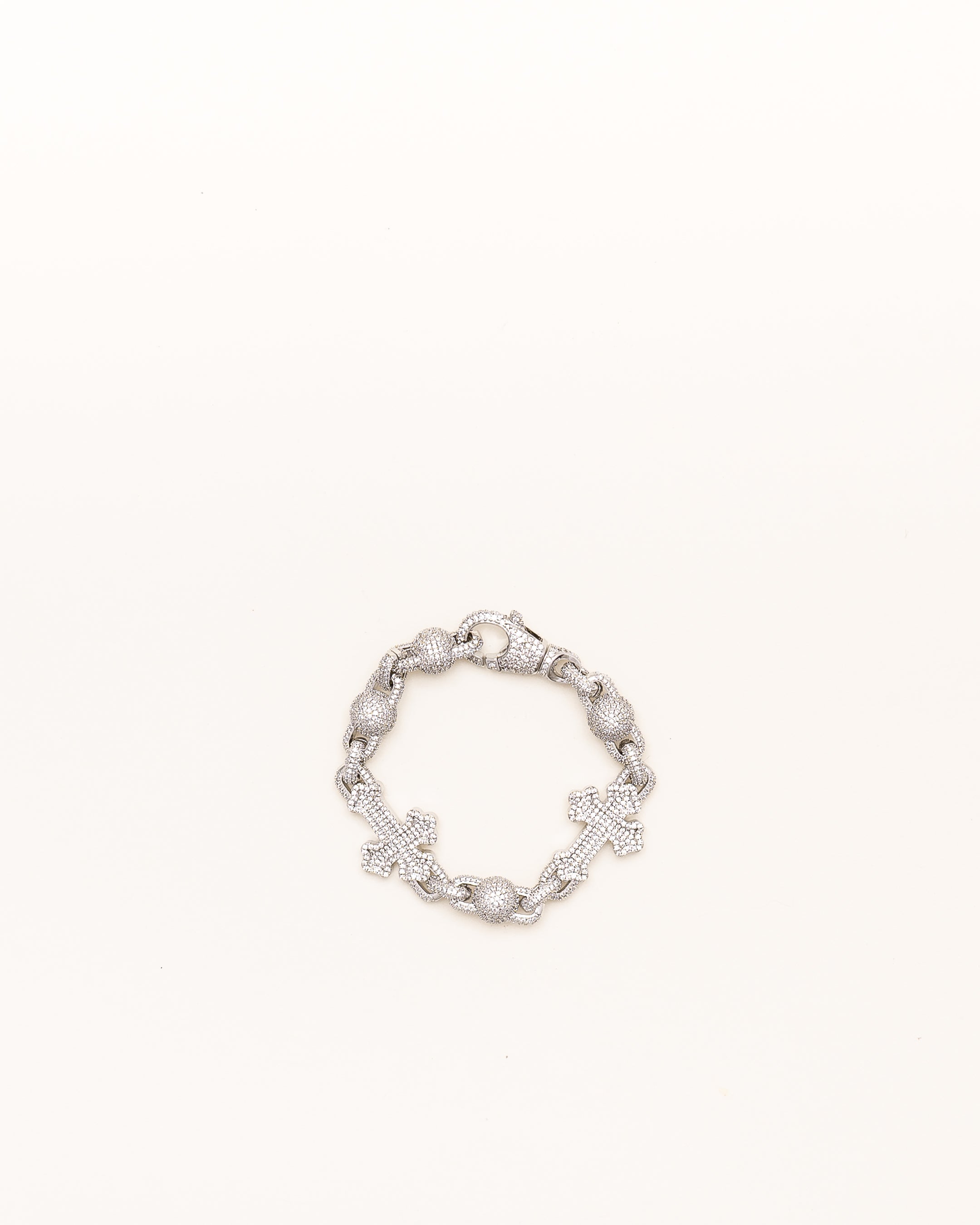 Santo Diamante Cruz Bracelet
