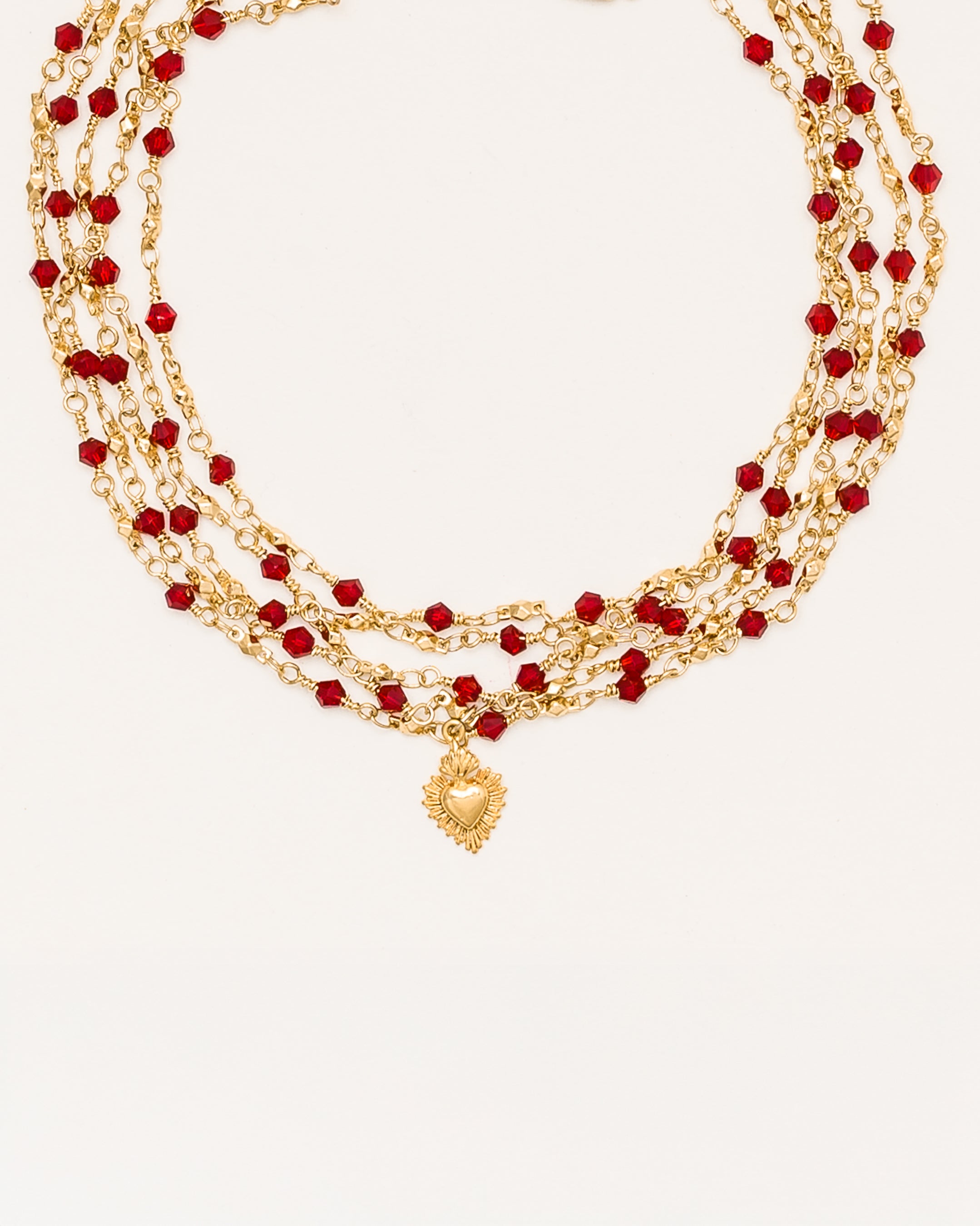 La Reina Crystal Layered Necklace