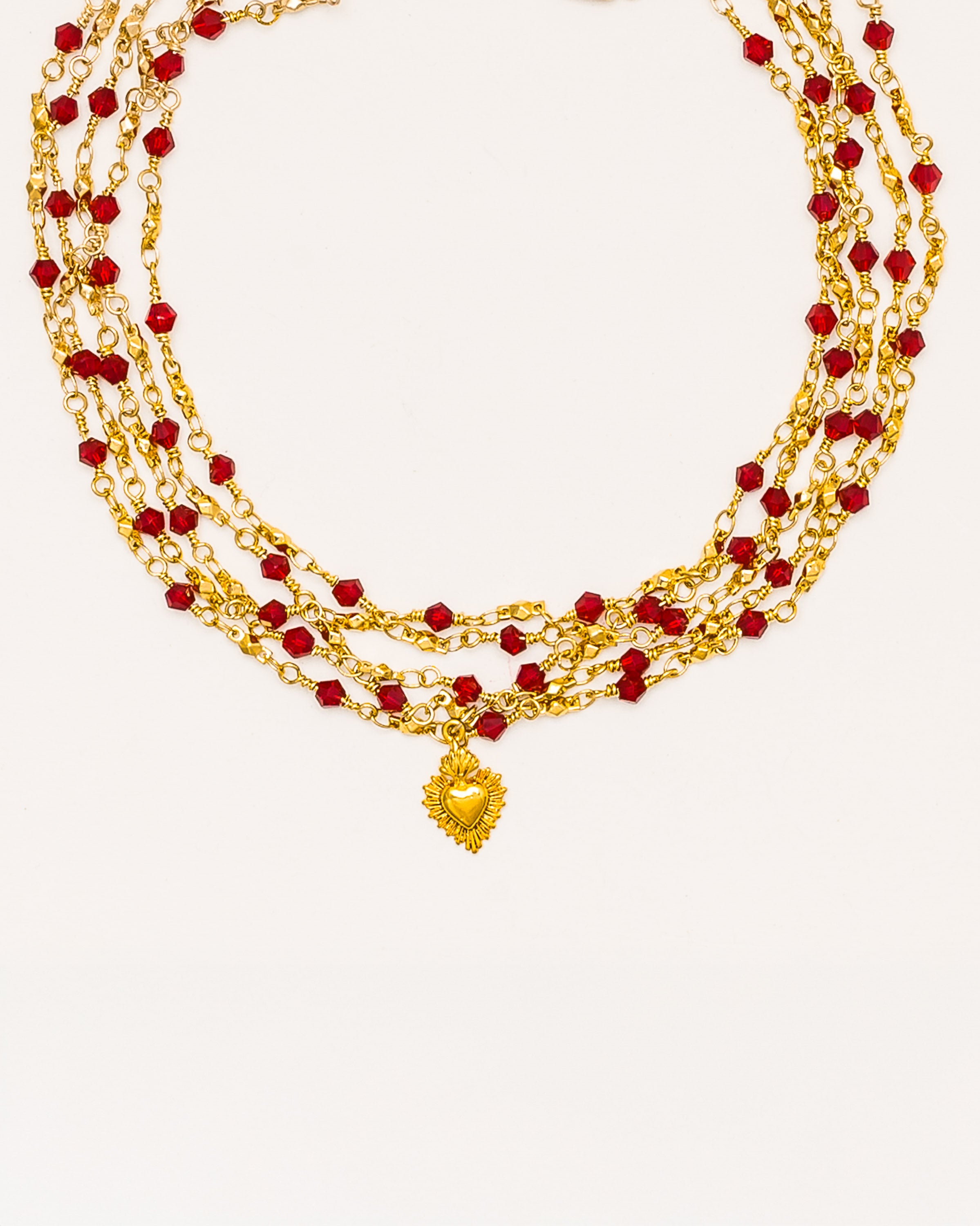 La Reina Crystal Layered Necklace