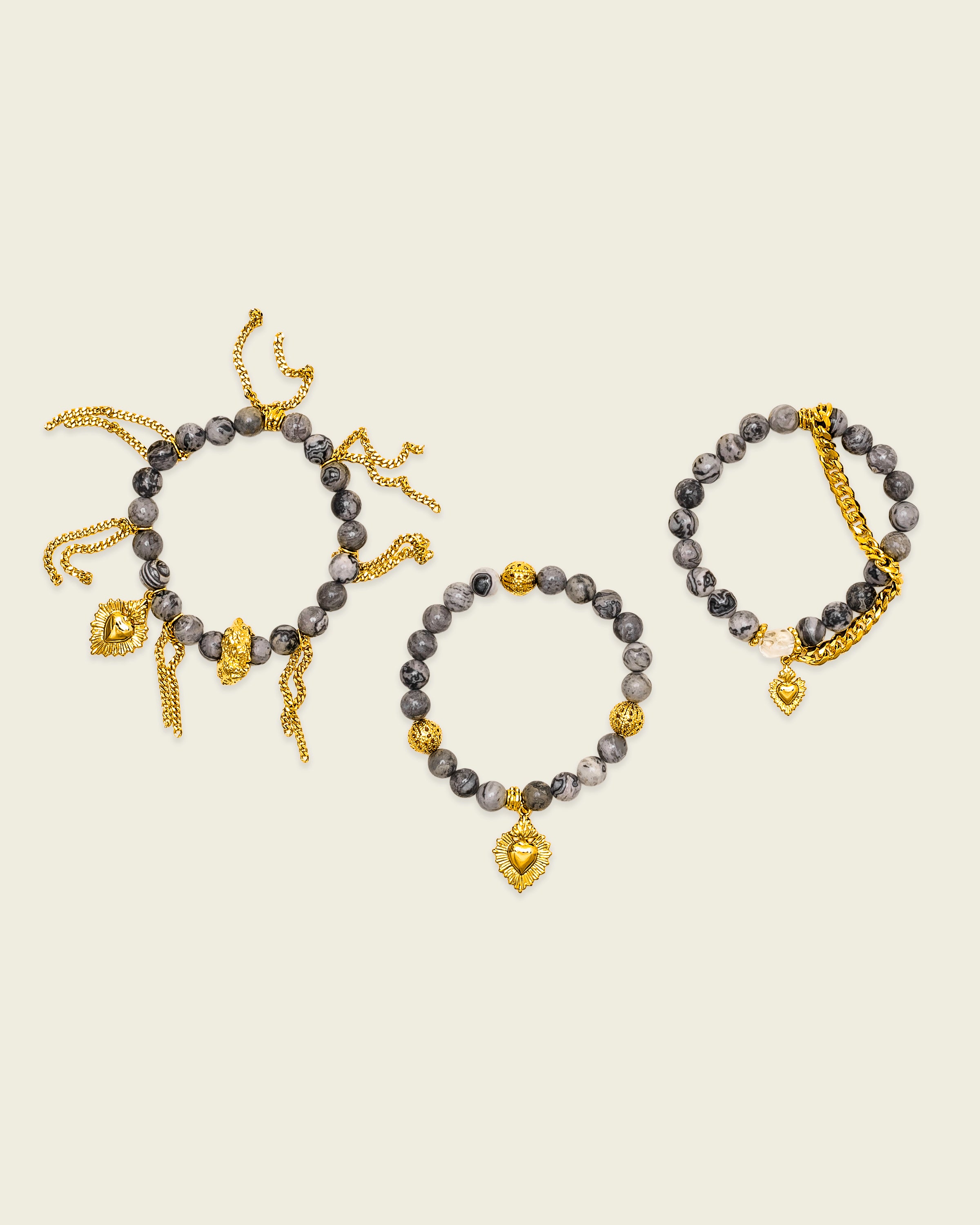 La Reina Bracelet (Set of 3) - Classic Stones