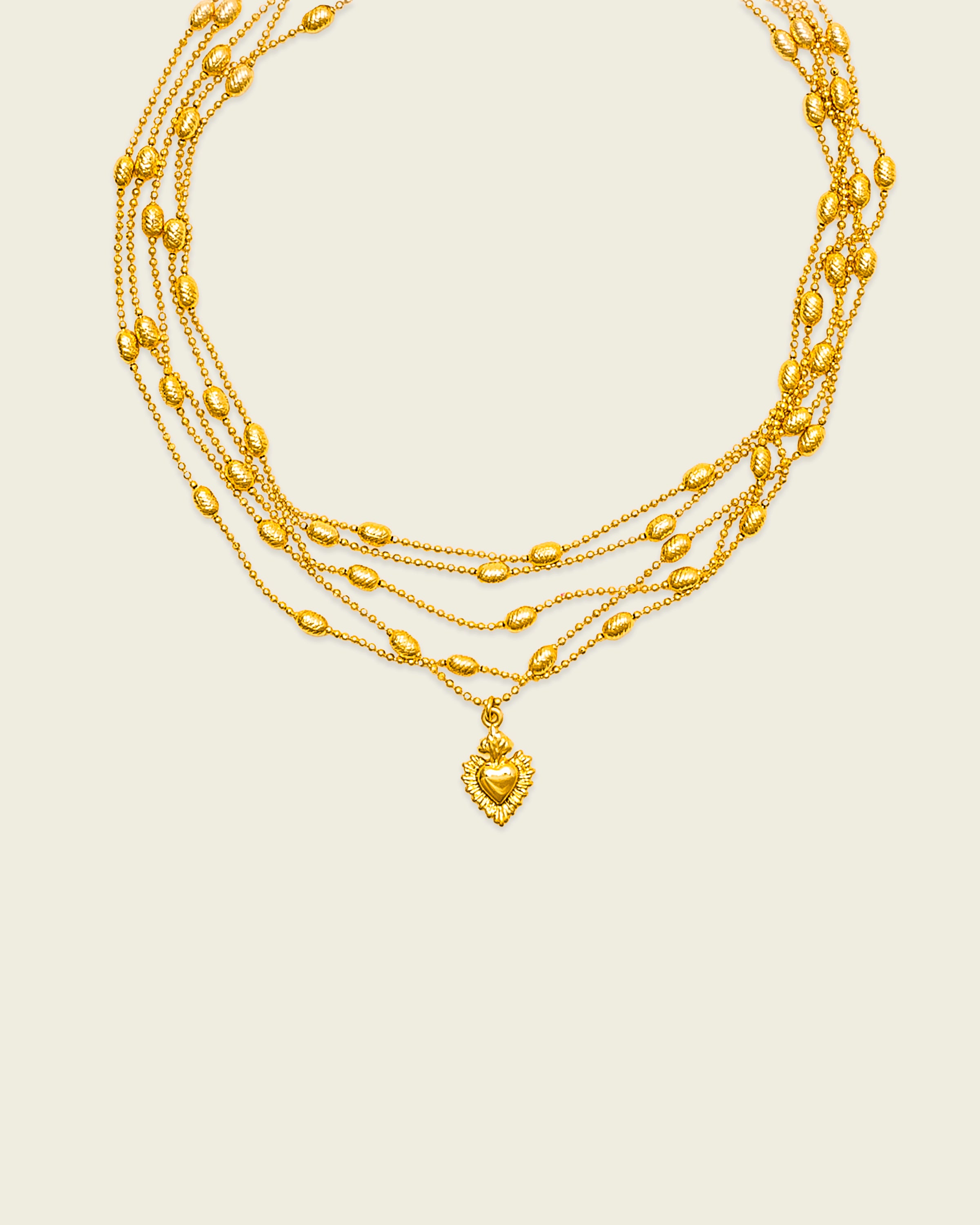 Santa Rosario Layered Choker